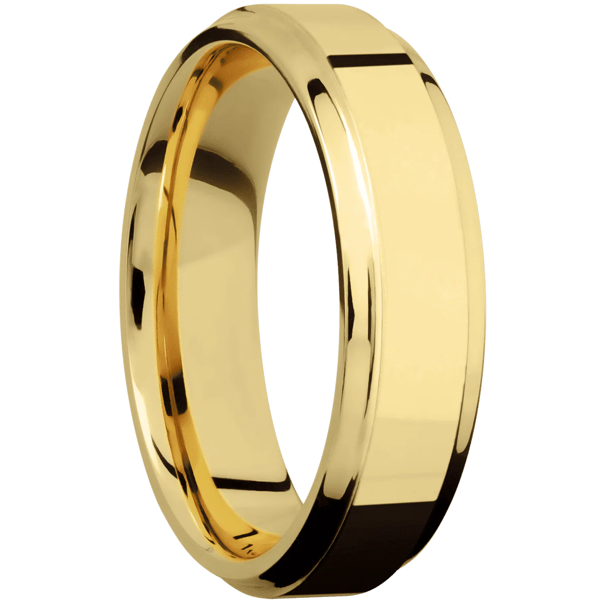 14K Yellow Gold + Polish , Polish Finish