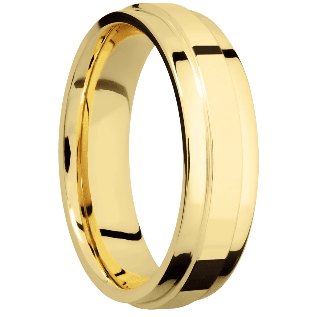 14K Yellow Gold + Polish , Polish Finish