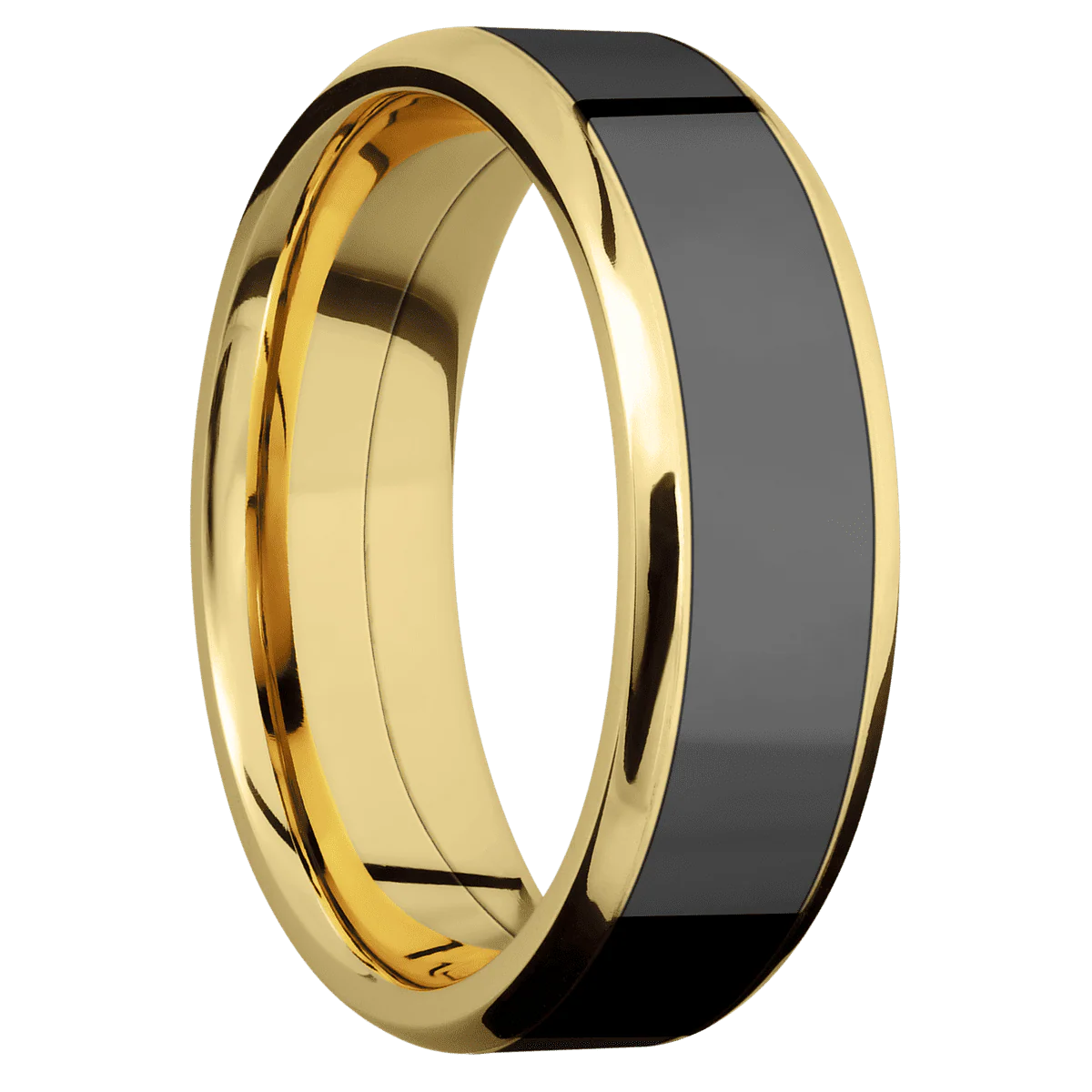 14K Yellow Gold + Polish , Polish Finish