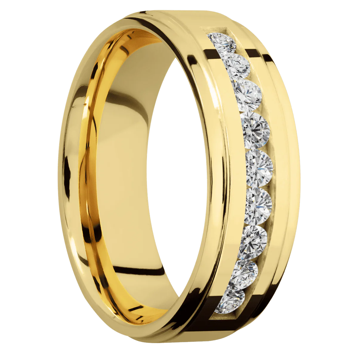 14K Yellow Gold + Polish , Polish Finish