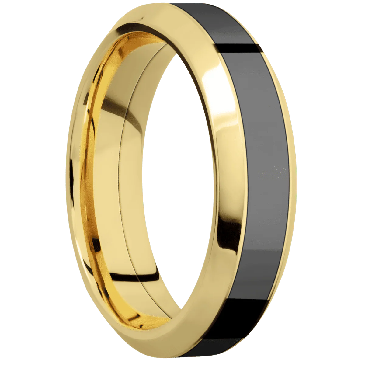 14K Yellow Gold + Polish , Polish Finish