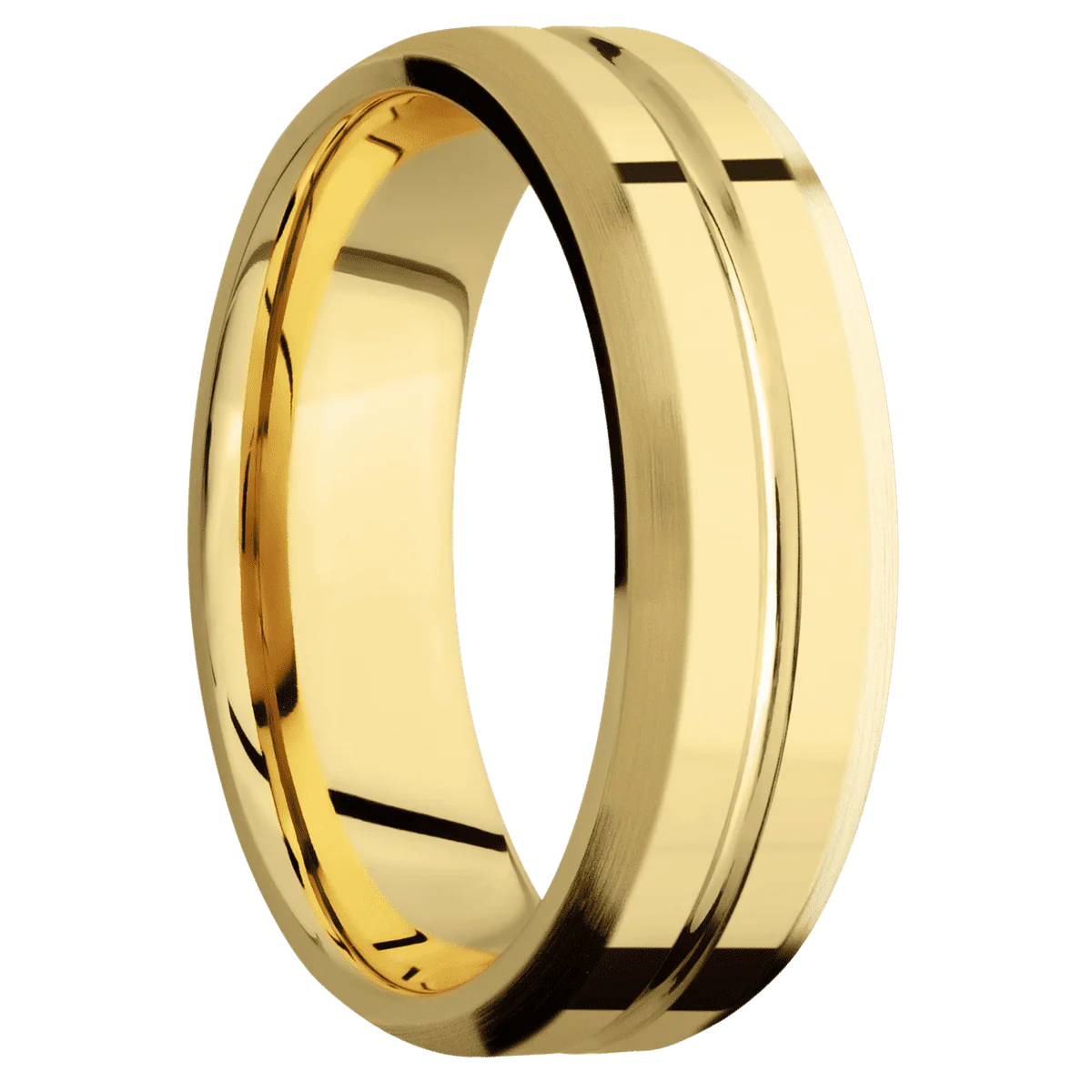 14K Yellow Gold + Polish , Polish Finish