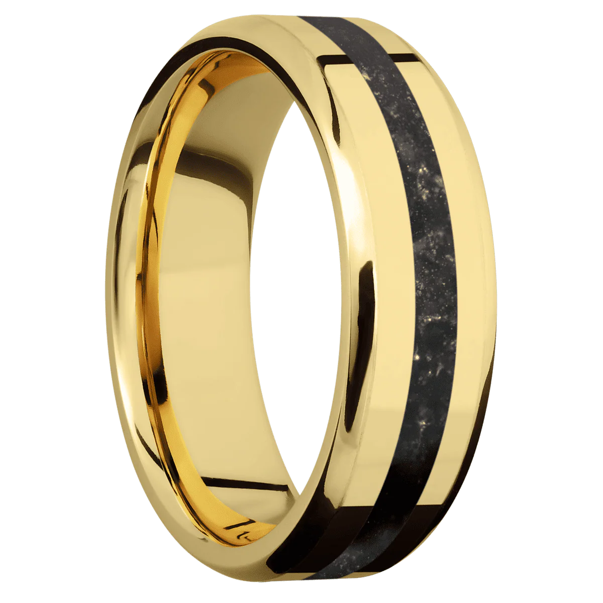 14K Yellow Gold + Polish , Polish Finish