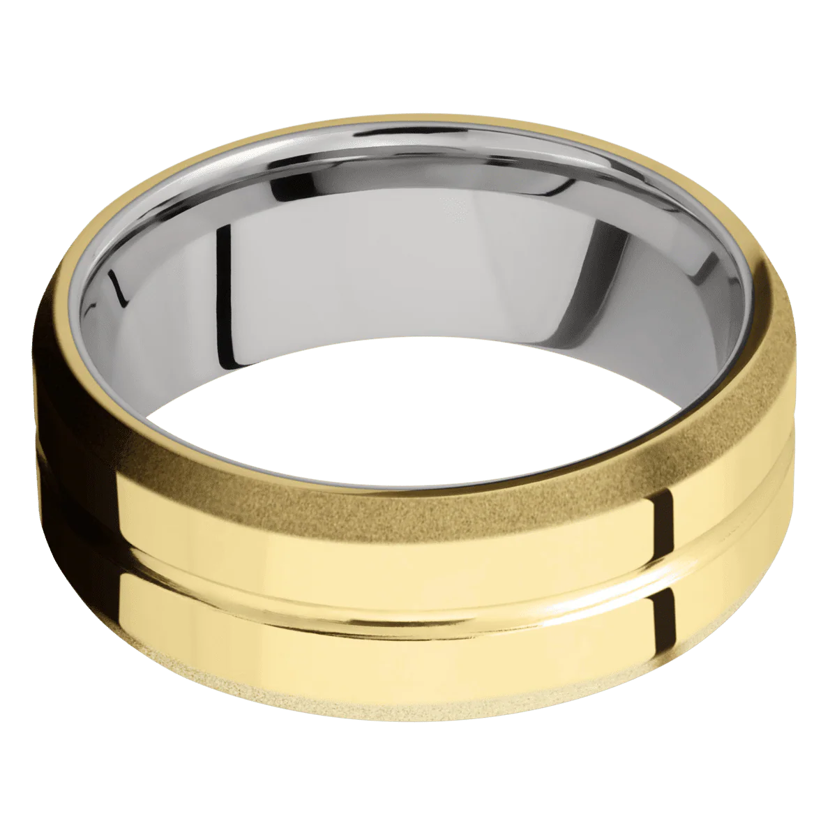 14K Yellow Gold + Polish , Polish Finish + Cobalt Chrome - Image 3