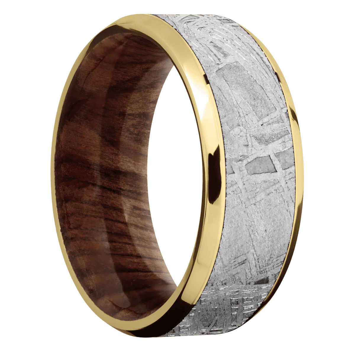 14K Yellow Gold + Polish , Polish Finish + Sequoia