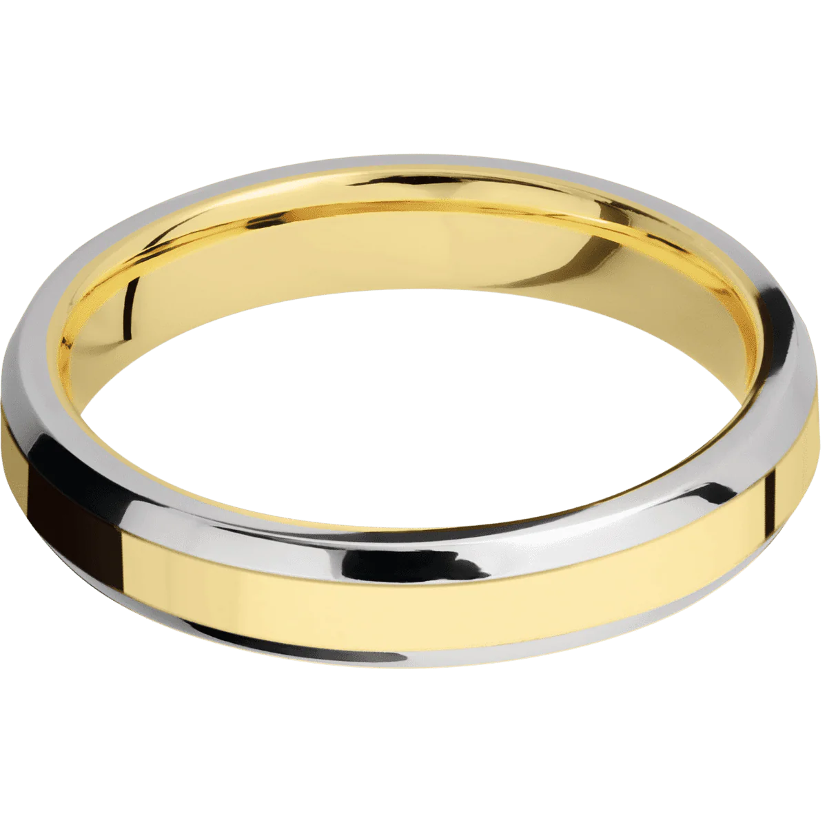 14K Yellow Gold + Polish , Satin Finish - Image 3