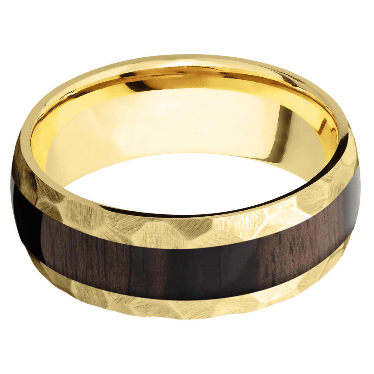 14K Yellow Gold + Rock Finish - Image 3
