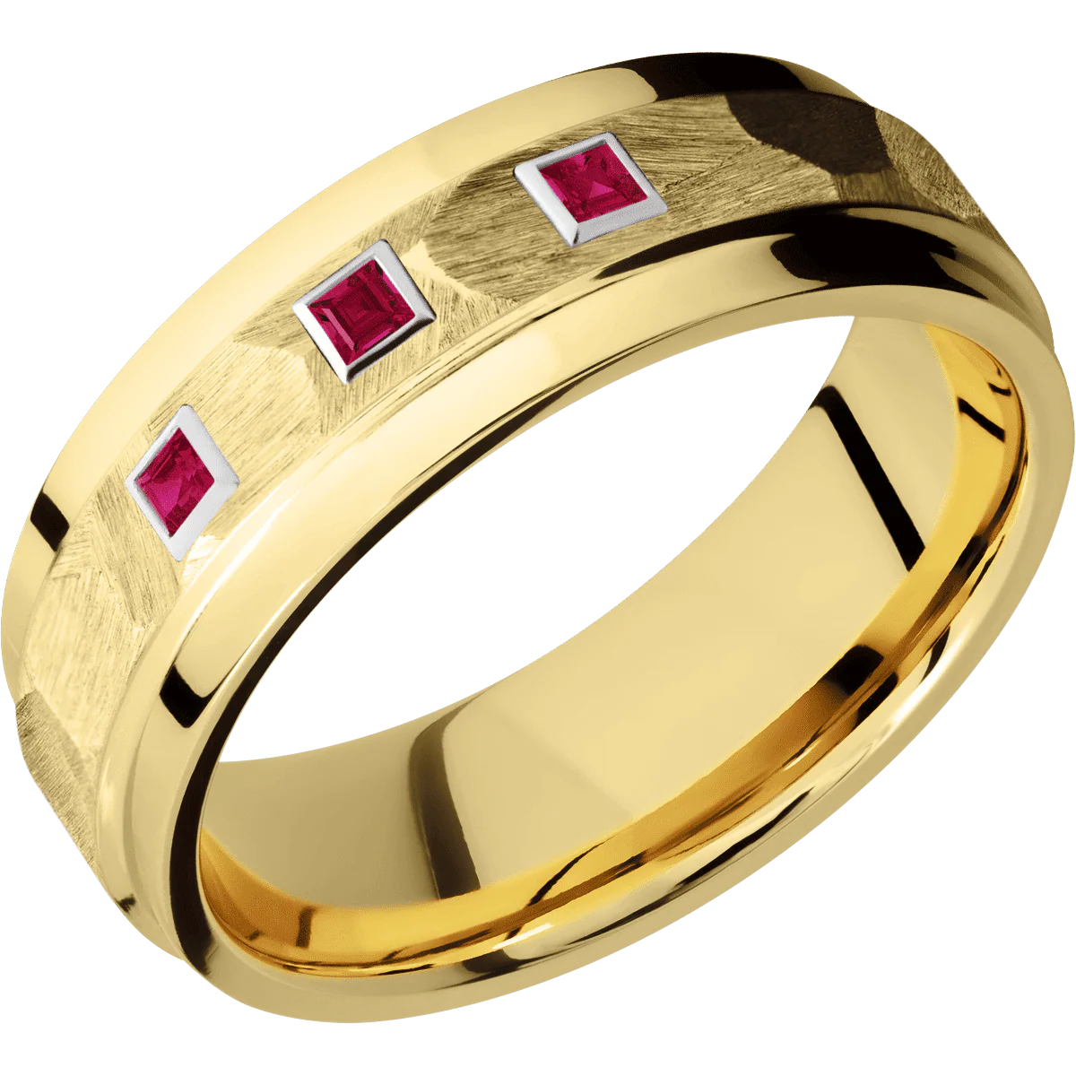 14K Yellow Gold + Rock , Polish Finish - Image 2
