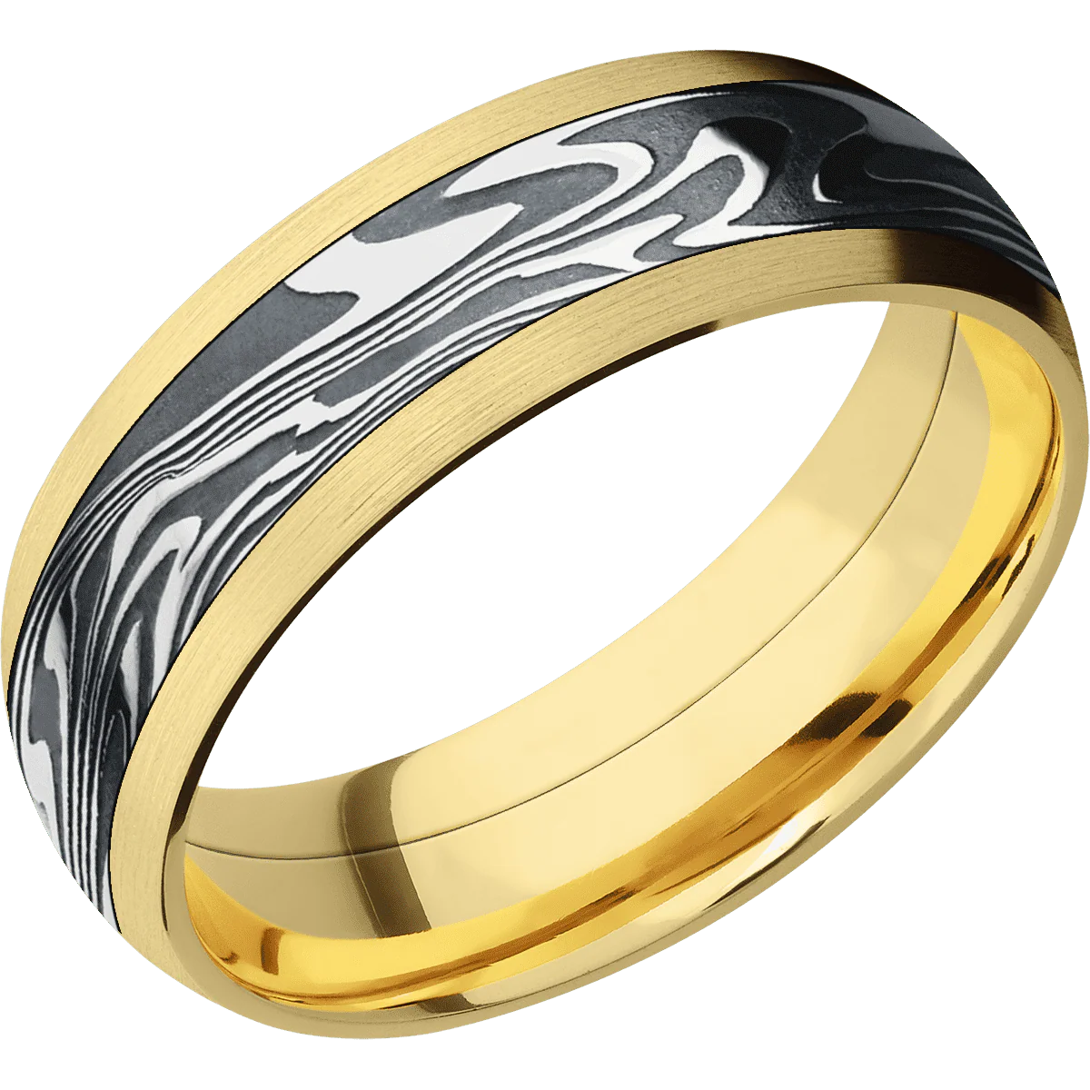 14K Yellow Gold + Satin Finish - Image 2