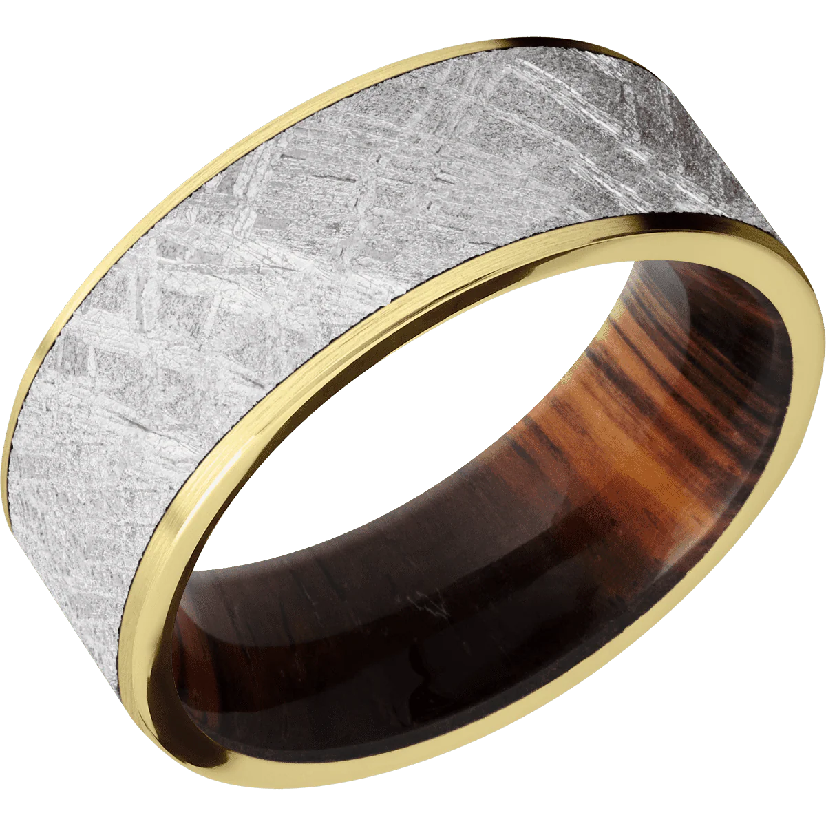 14K Yellow Gold + Satin Finish + Cocobolo - Image 2