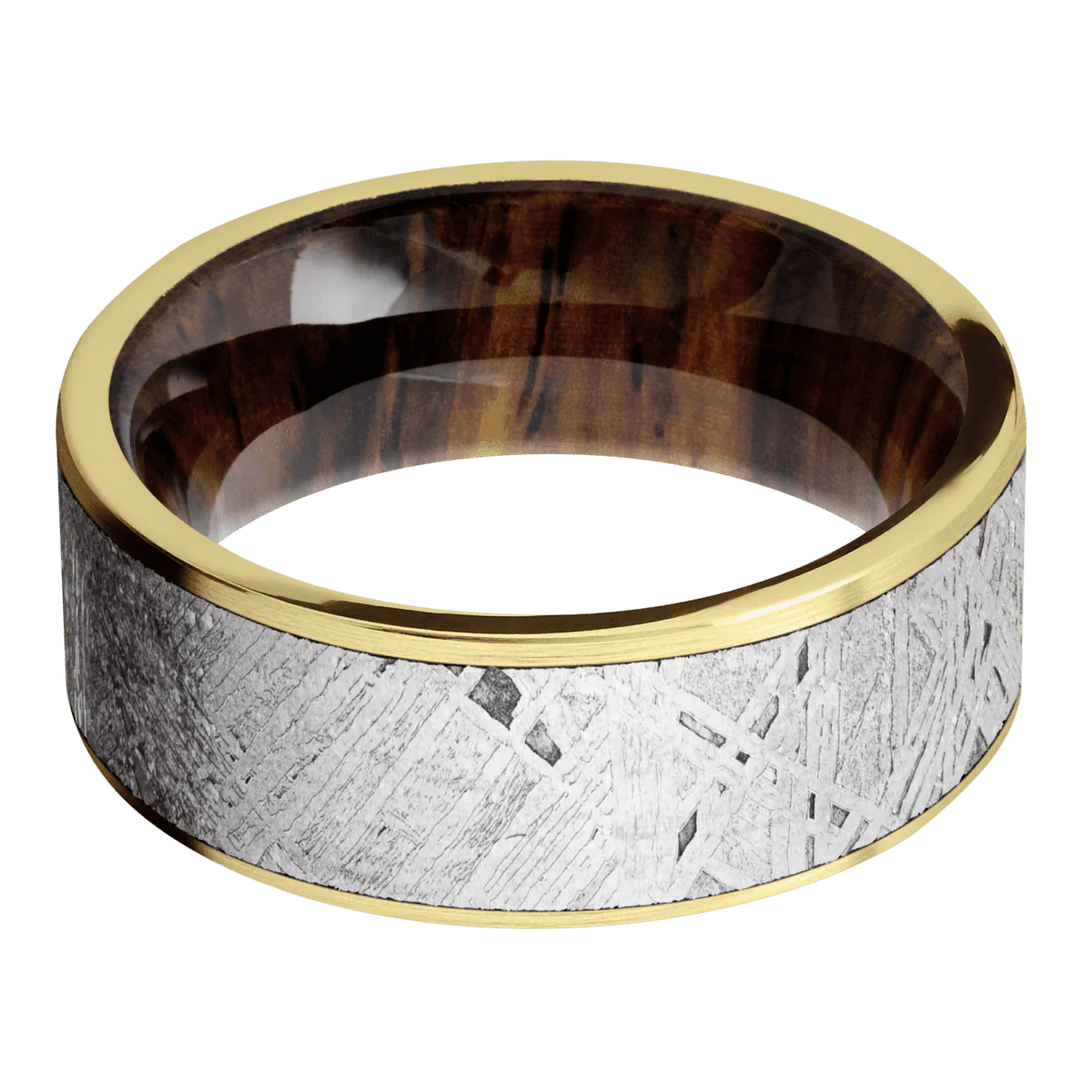 14K Yellow Gold + Satin Finish + Cocobolo - Image 3