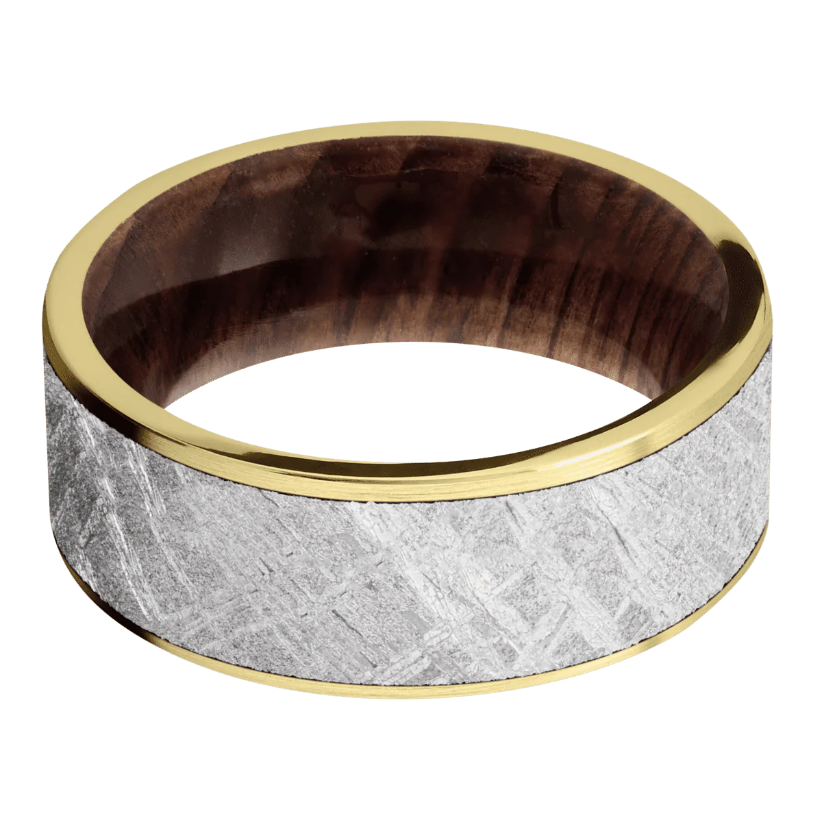 14K Yellow Gold + Satin Finish + Sequoia - Image 3
