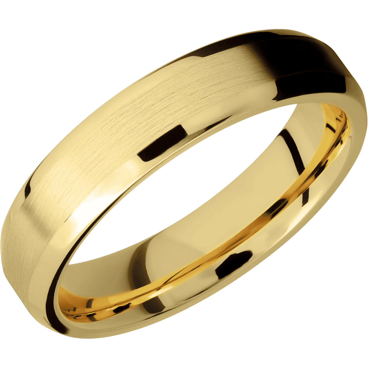 14K Yellow Gold + Satin , Polish Finish - Image 2