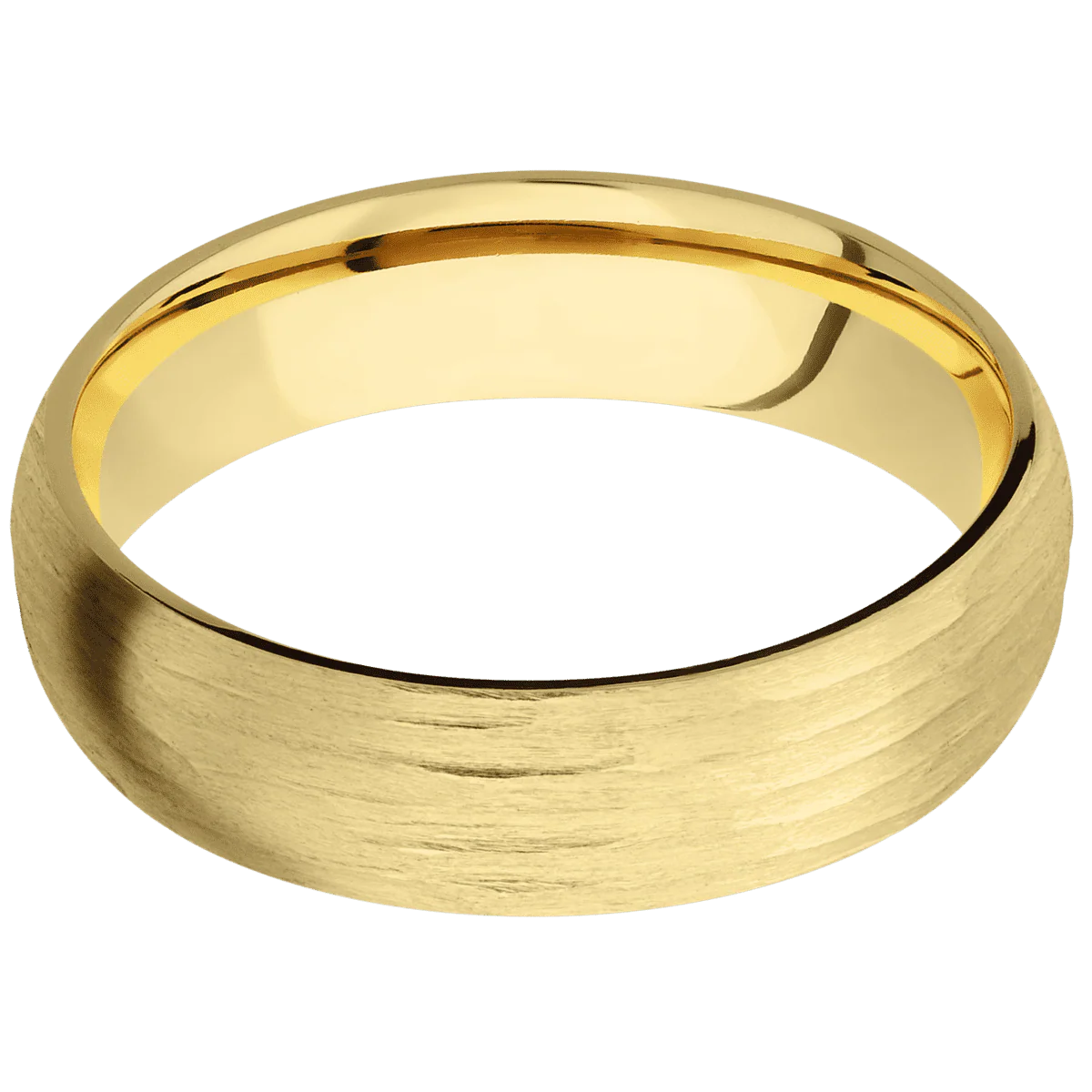 14K Yellow Gold + Treebarkh Finish - Image 3