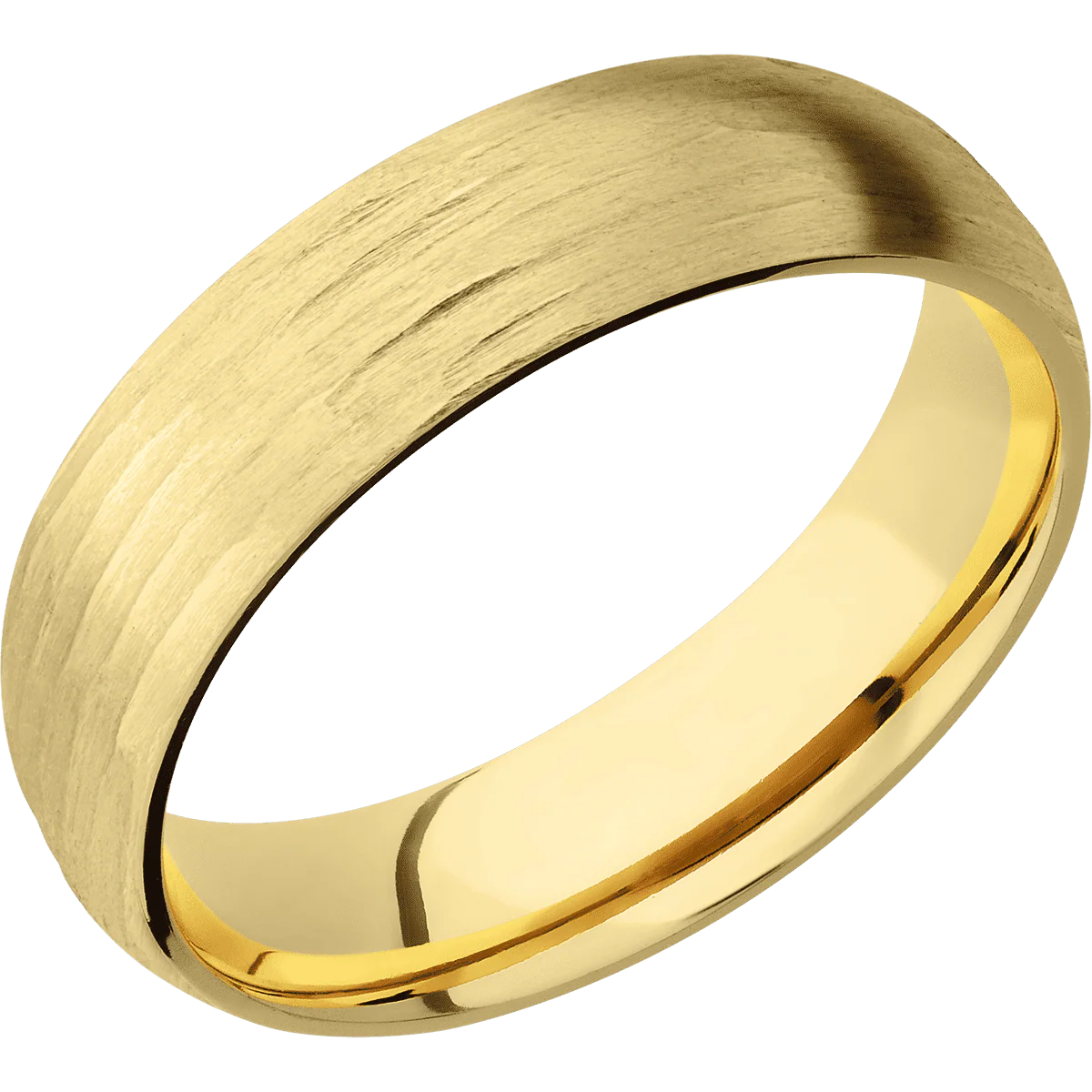 14K Yellow Gold + Treebarkh Finish - Image 2