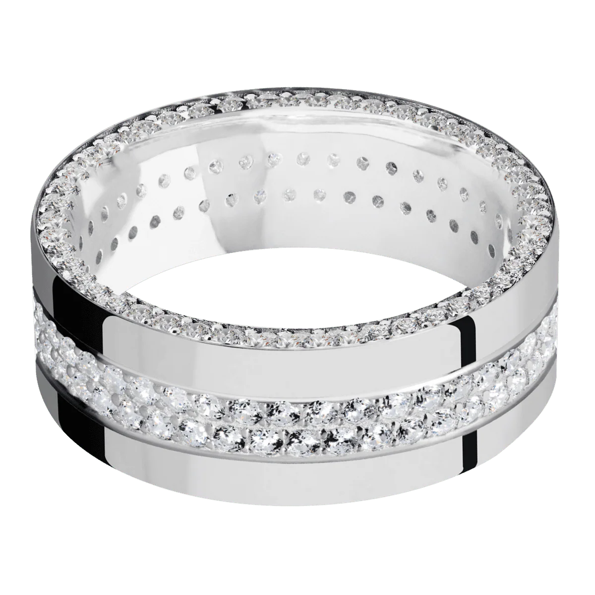 18K White Gold + Polish Finish - Image 3