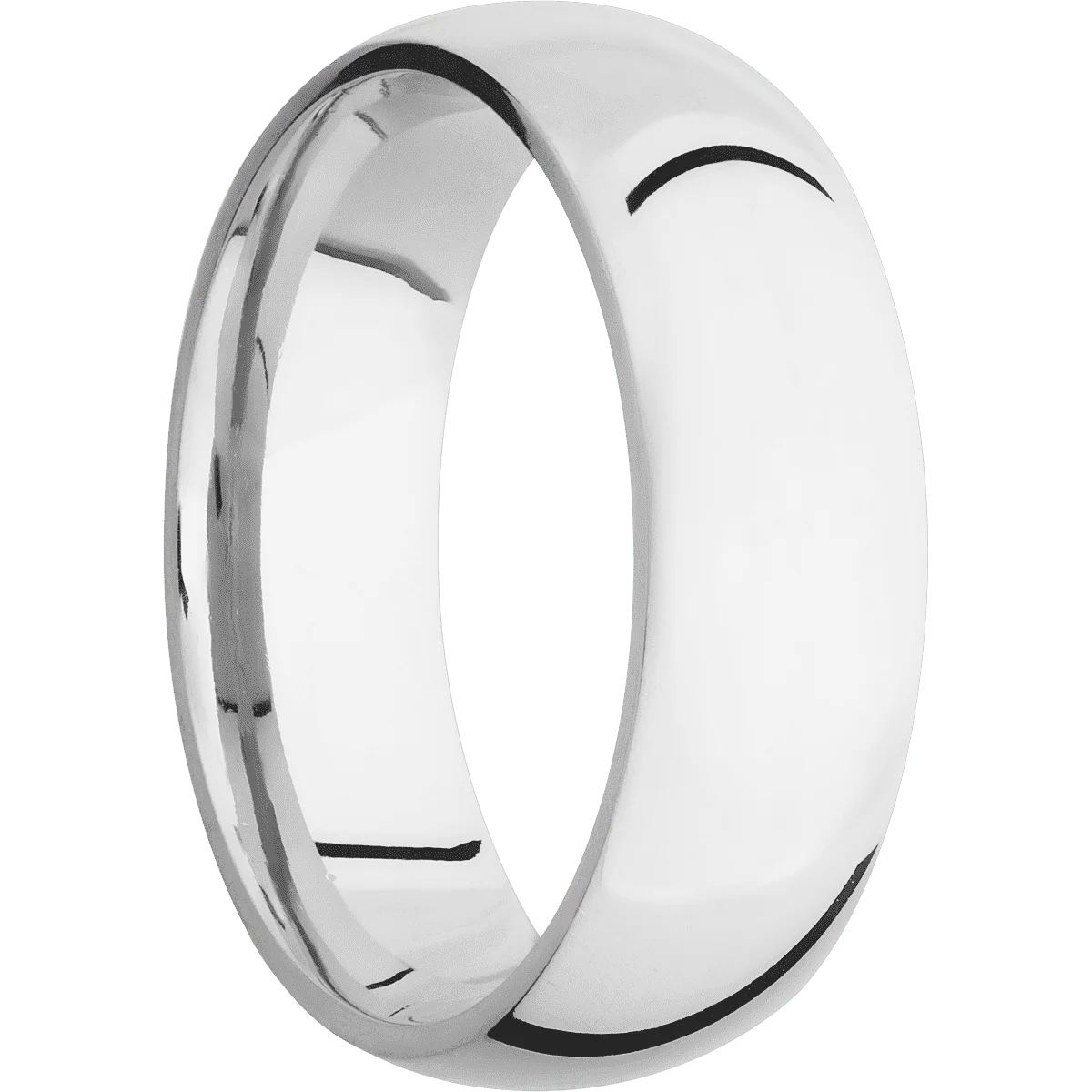 18K White Gold + Polish Finish