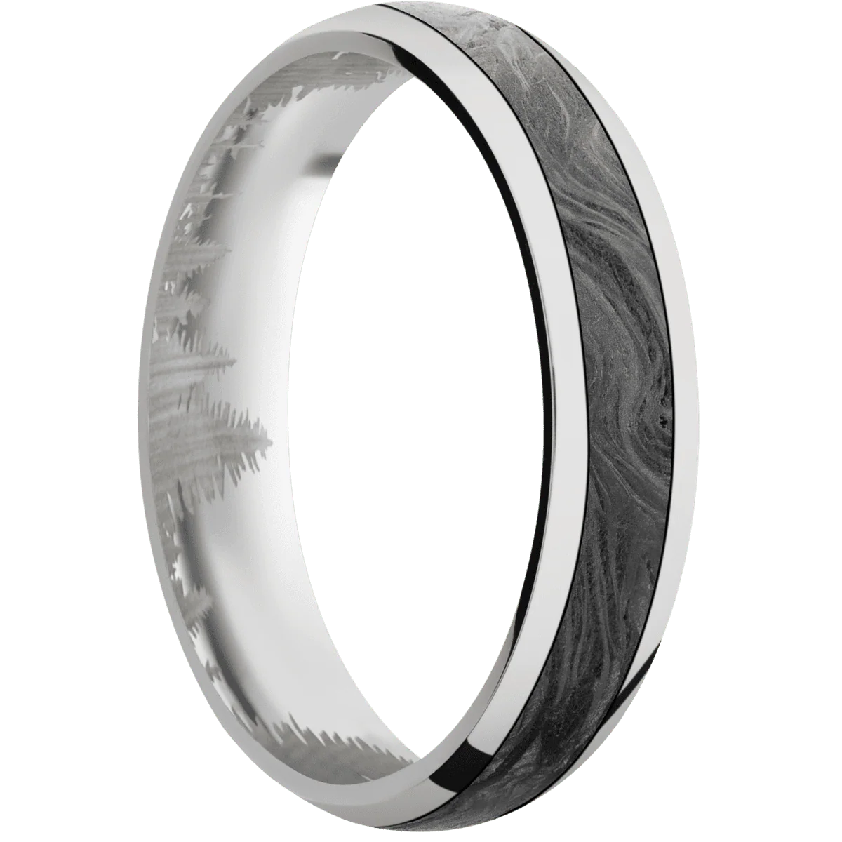 18K White Gold + Polish Finish