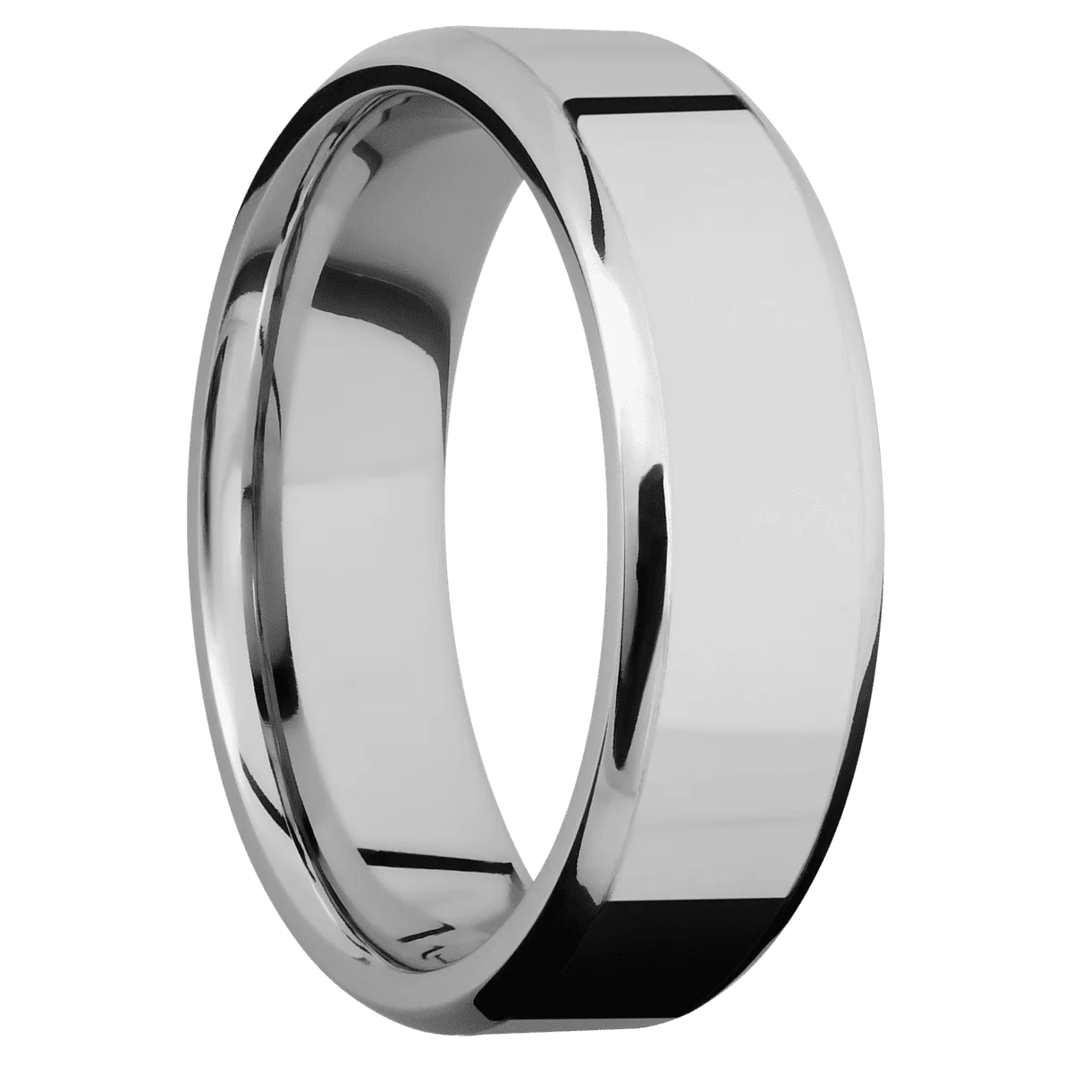 18K White Gold + Polish , Polish Finish