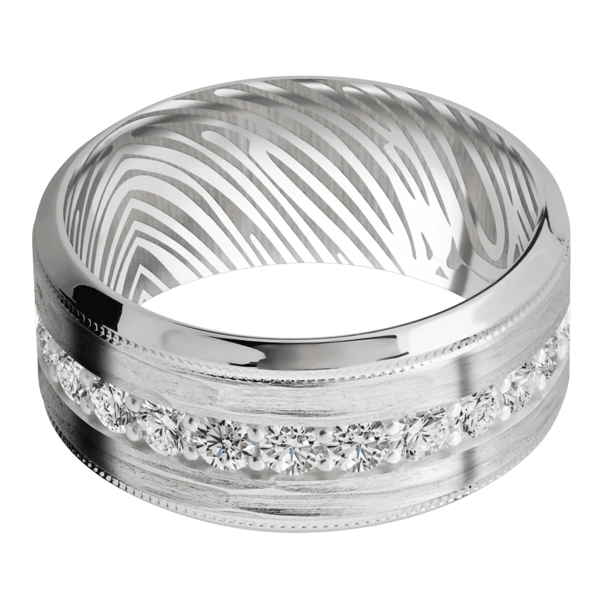 18K White Gold + Treebarkh , Polish Finish - Image 3