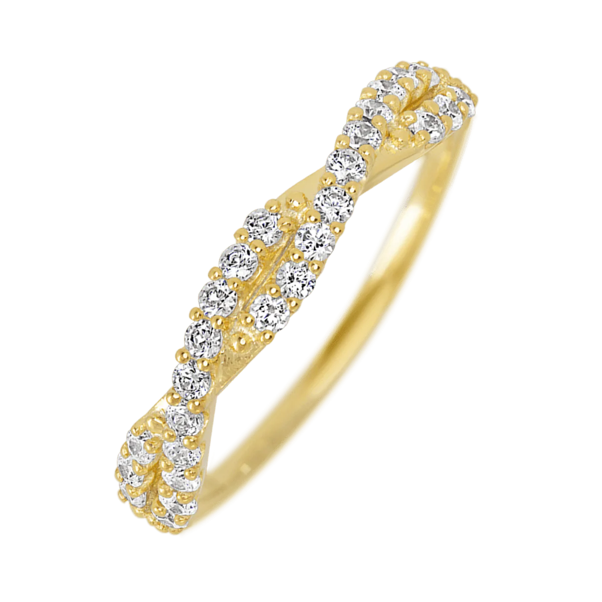 18K Yellow Gold band with 26 Round Lab Grown Diamond having TCW-.39