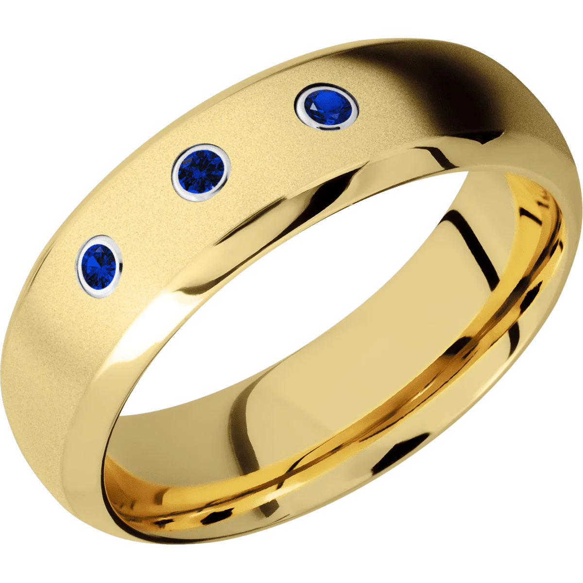 18K Yellow Gold + Bead , Polish Finish - Image 2