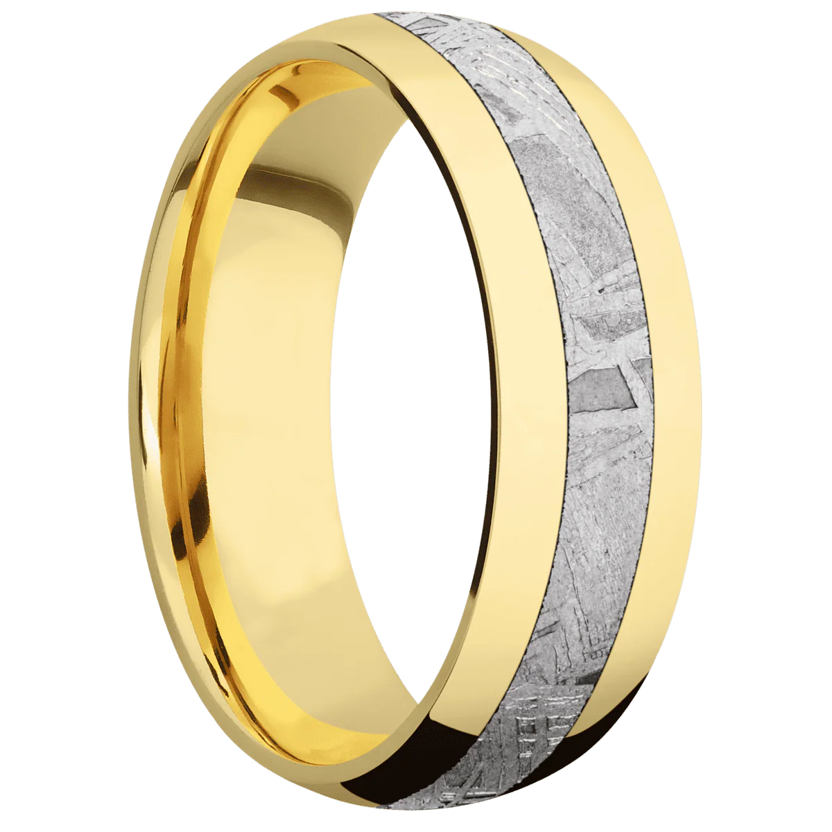18K Yellow Gold + Polish Finish