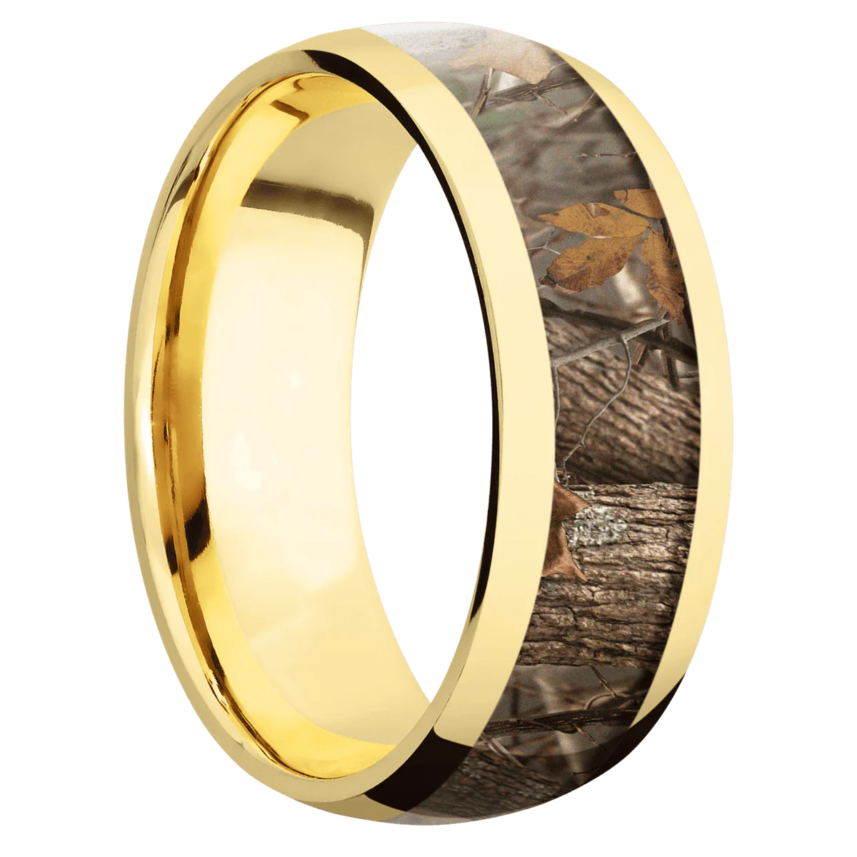 18K Yellow Gold + Polish Finish
