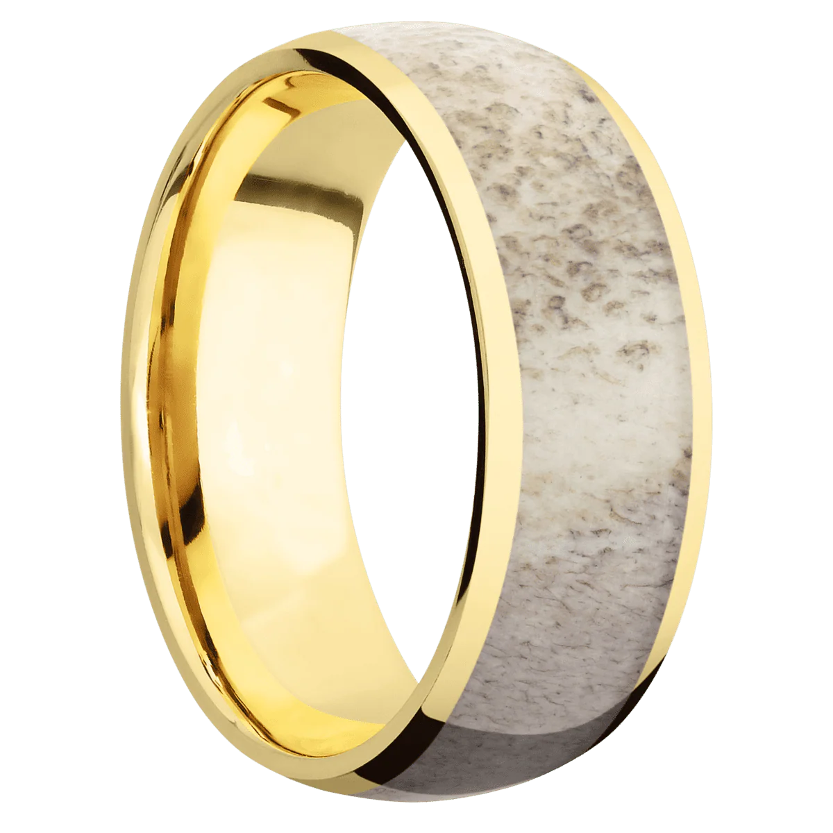 18K Yellow Gold + Polish Finish