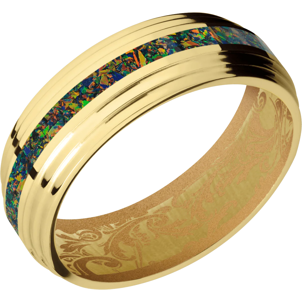 18K Yellow Gold + Polish , Polish Finish + Gold - Image 2