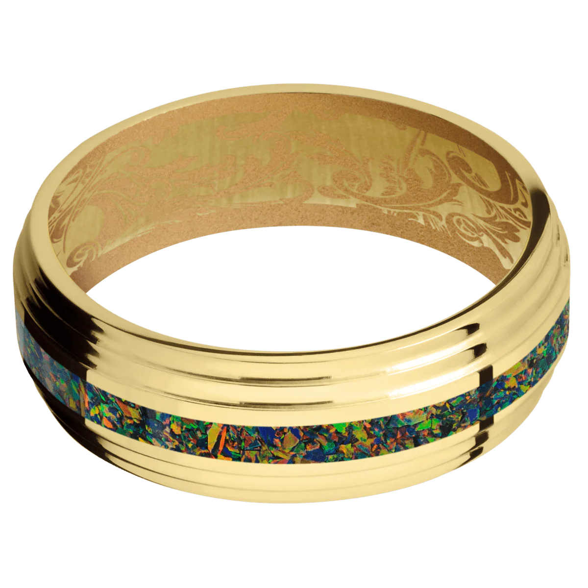 18K Yellow Gold + Polish , Polish Finish + Gold - Image 3
