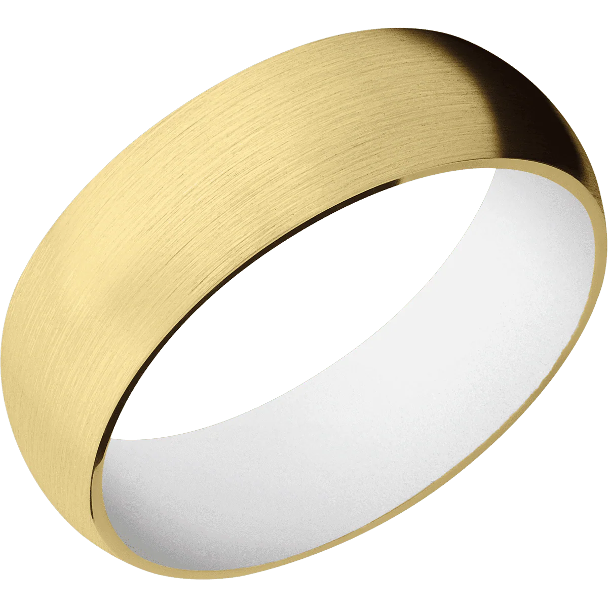 18K Yellow Gold + Satin Finish + White - Image 2