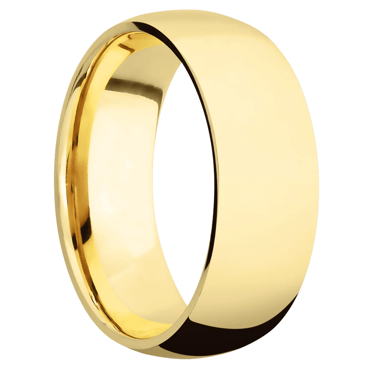 22K Yellow Gold + Polish Finish