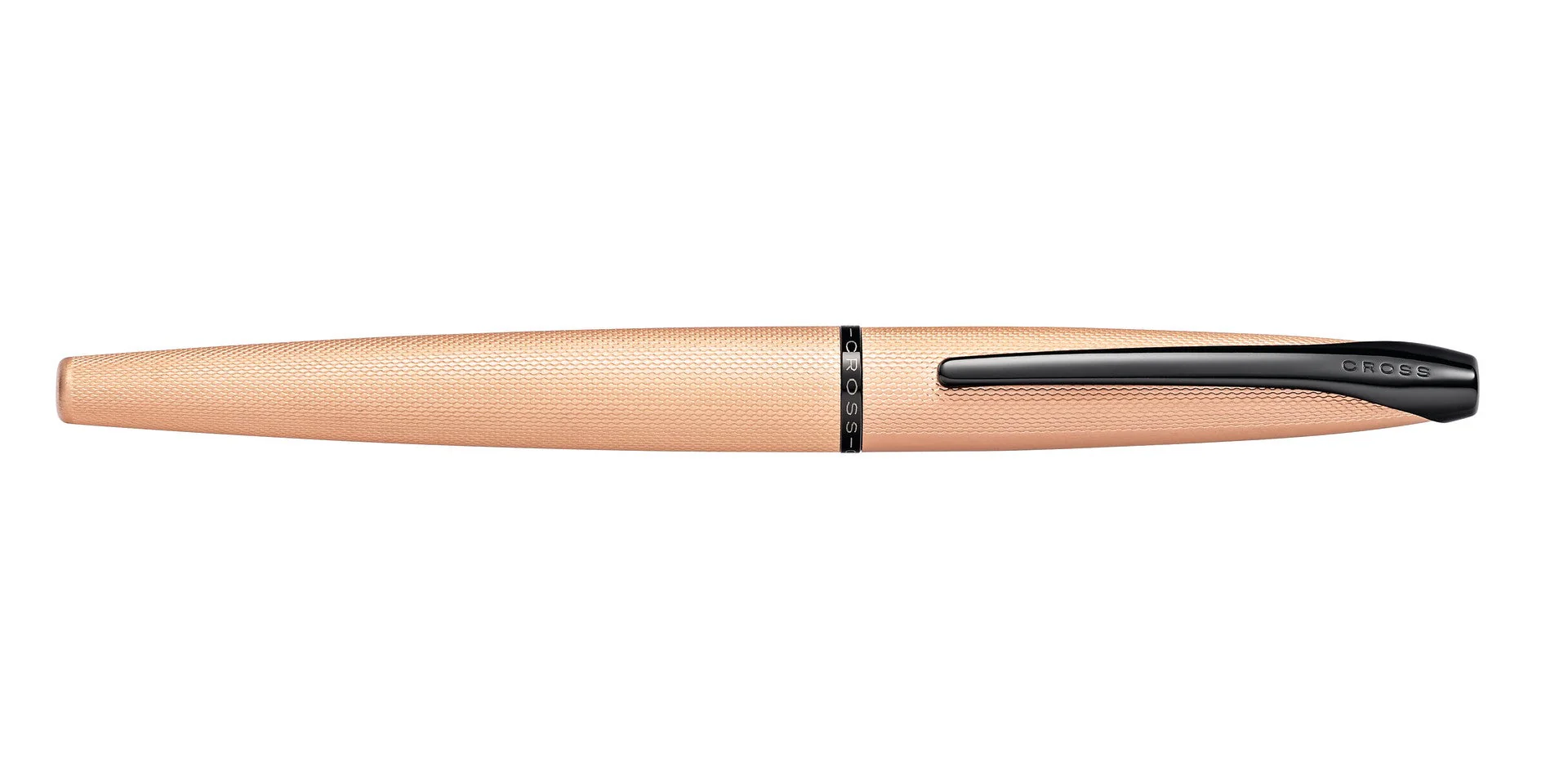 ATX® Brushed Rose Gold Stainless Steel Fine Nib Fountain Pen - Image 5