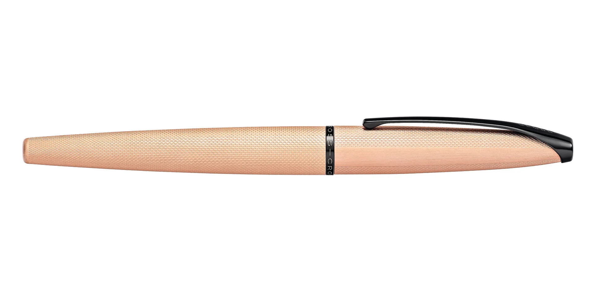 ATX® Brushed Rose Gold Stainless Steel Fine Nib Fountain Pen - Image 6