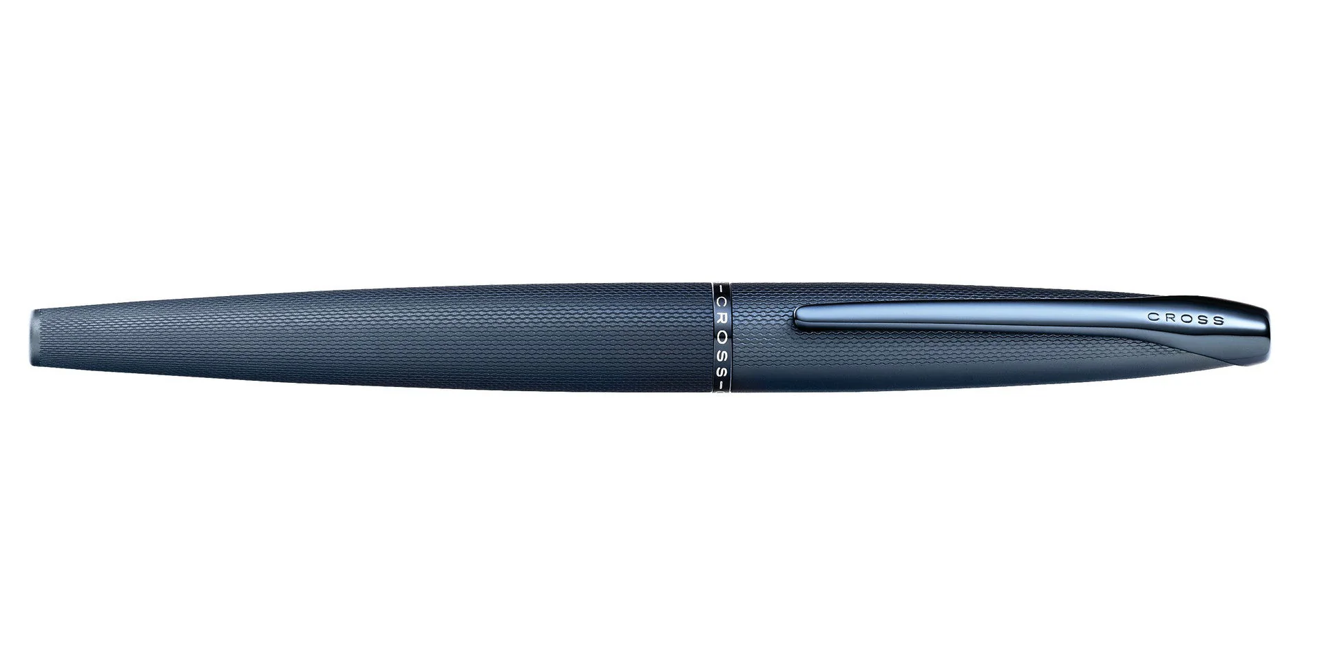 ATX® Sandblasted Dark Blue Stainless Steel Fine Nib Fountain Pen - Image 5