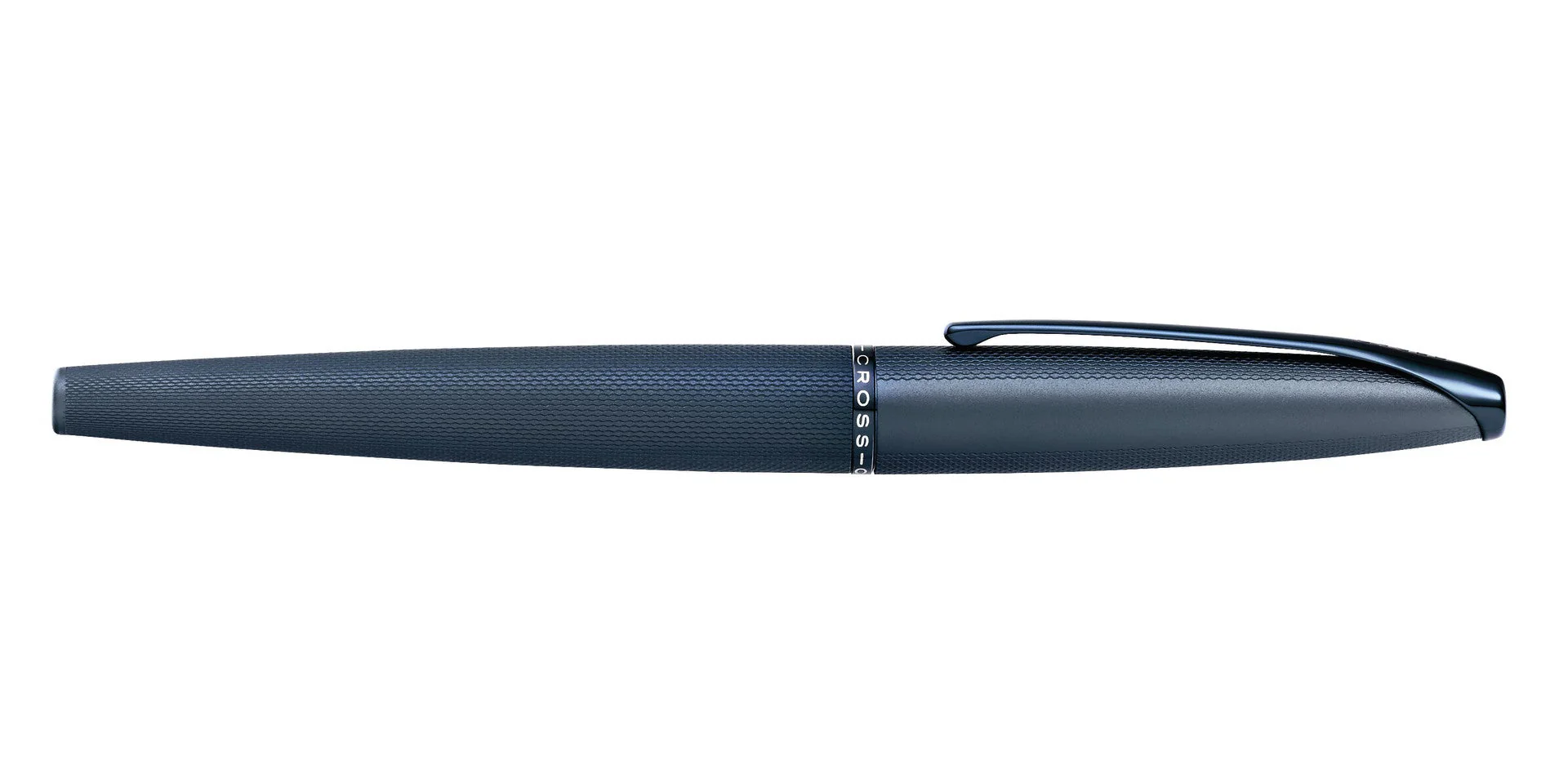 ATX® Sandblasted Dark Blue Stainless Steel Fine Nib Fountain Pen - Image 6