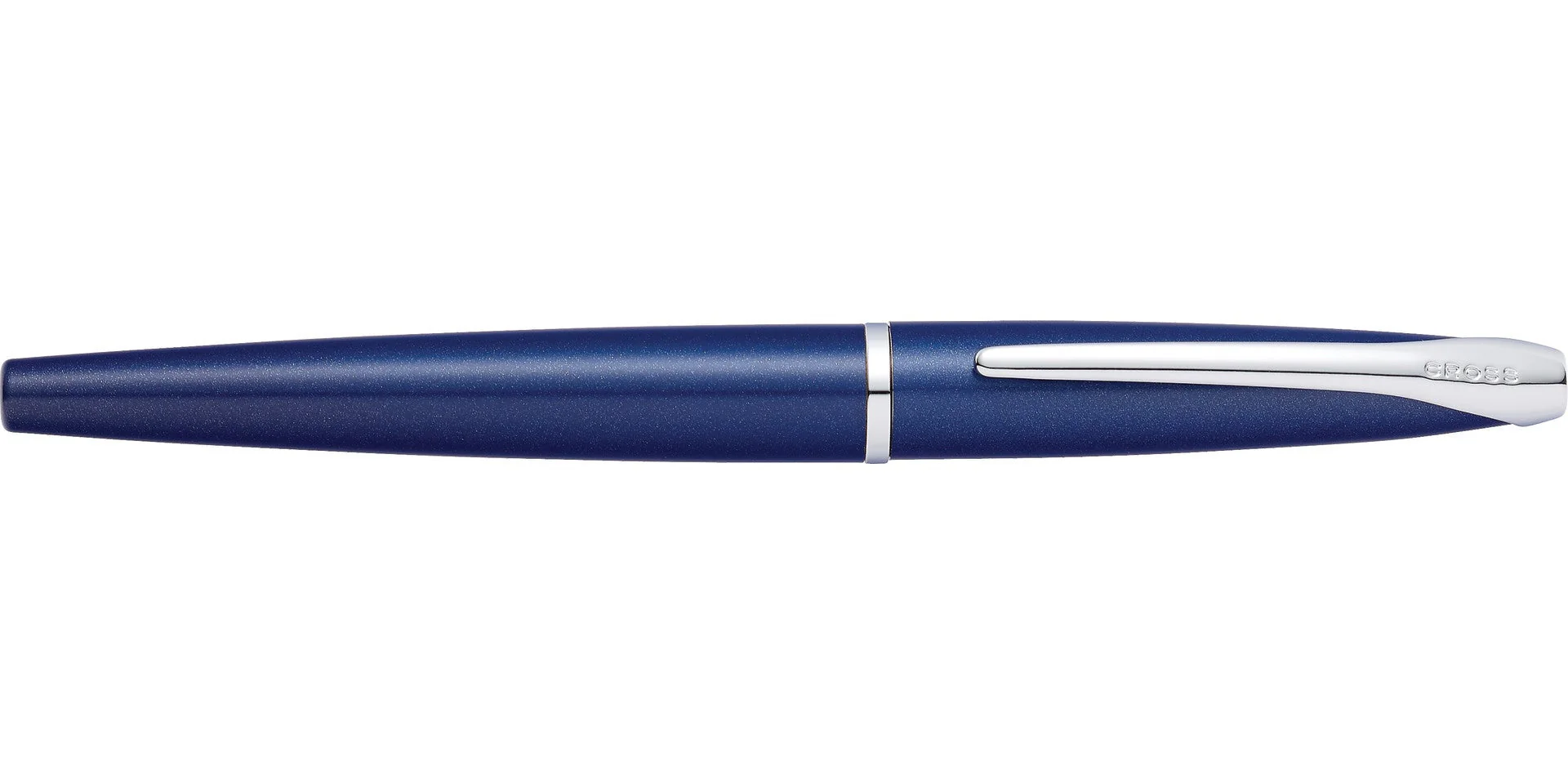 ATX® Translucent Blue Lacquer Stainless Steel Medium Nib Fountain Pen - Image 4