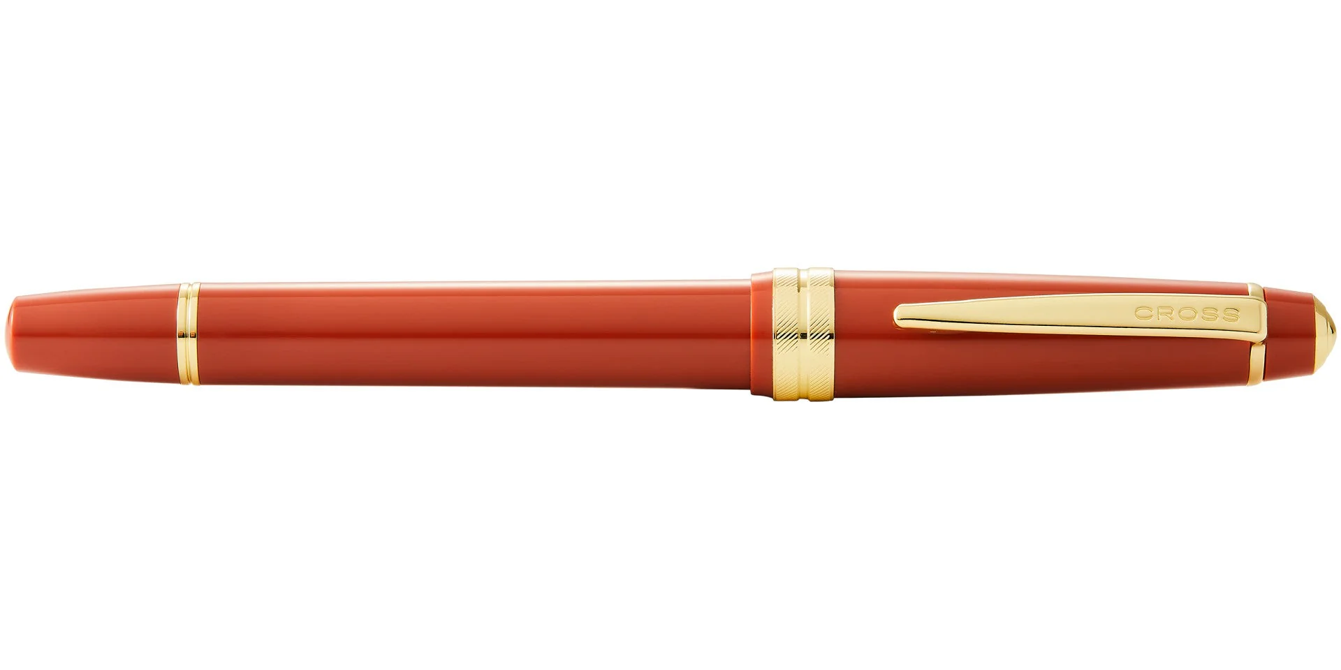 Bailey Light™ Polished Amber Resin and Gold Tone Fine Nib Fountain Pen - Image 5