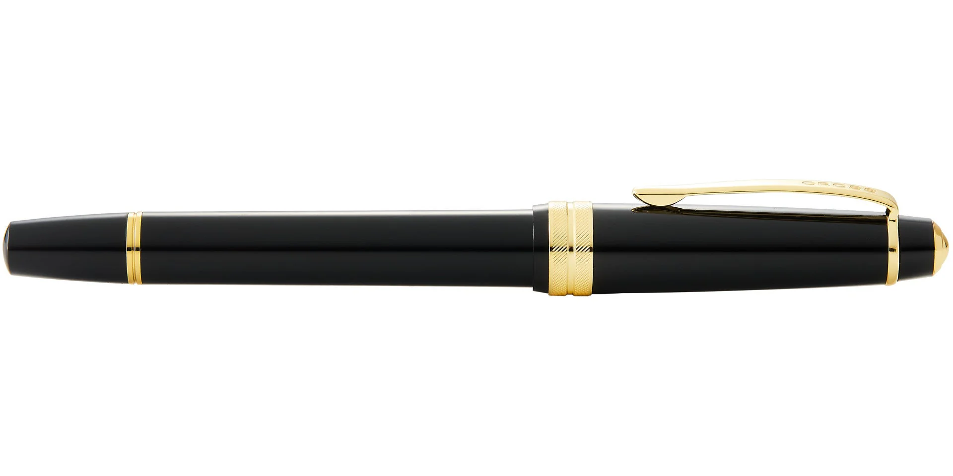 Bailey Light™ Polished Black Resin and Gold Tone Medium Nib Fountain Pen - Image 6