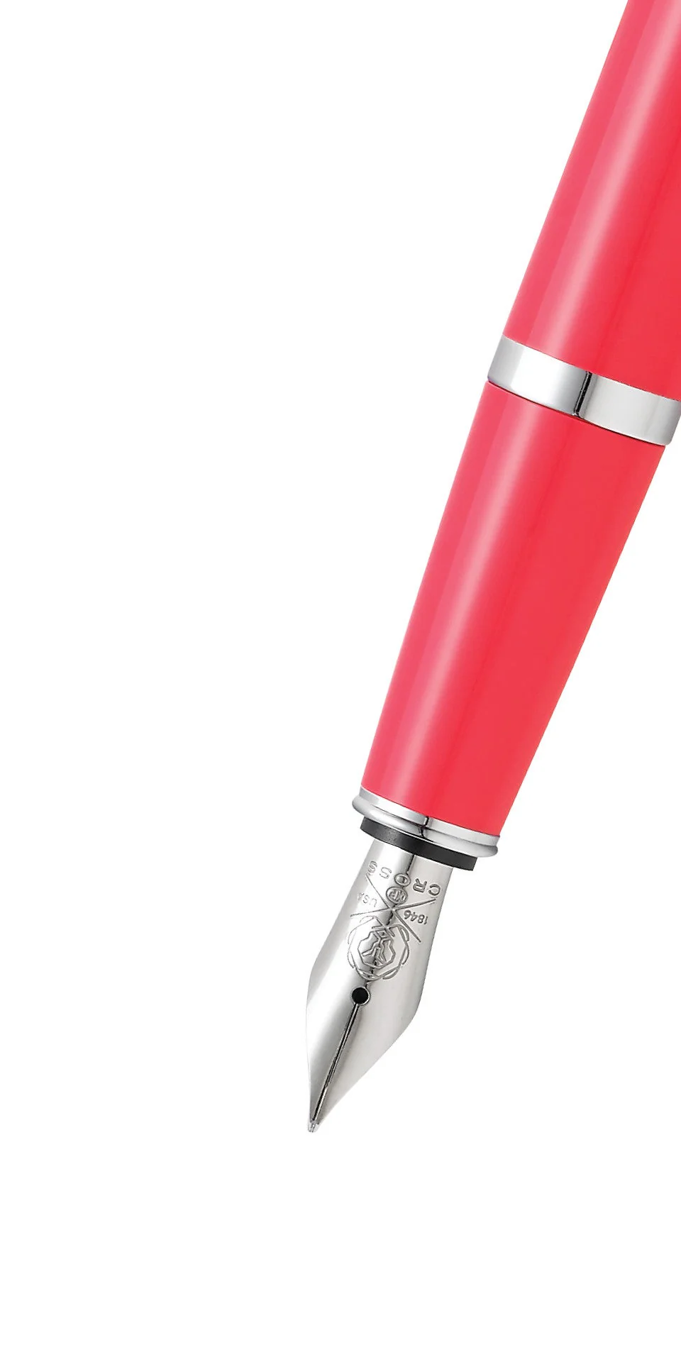 Bailey Light™ Polished Coral Resin Fine Nib Fountain Pen - Image 2