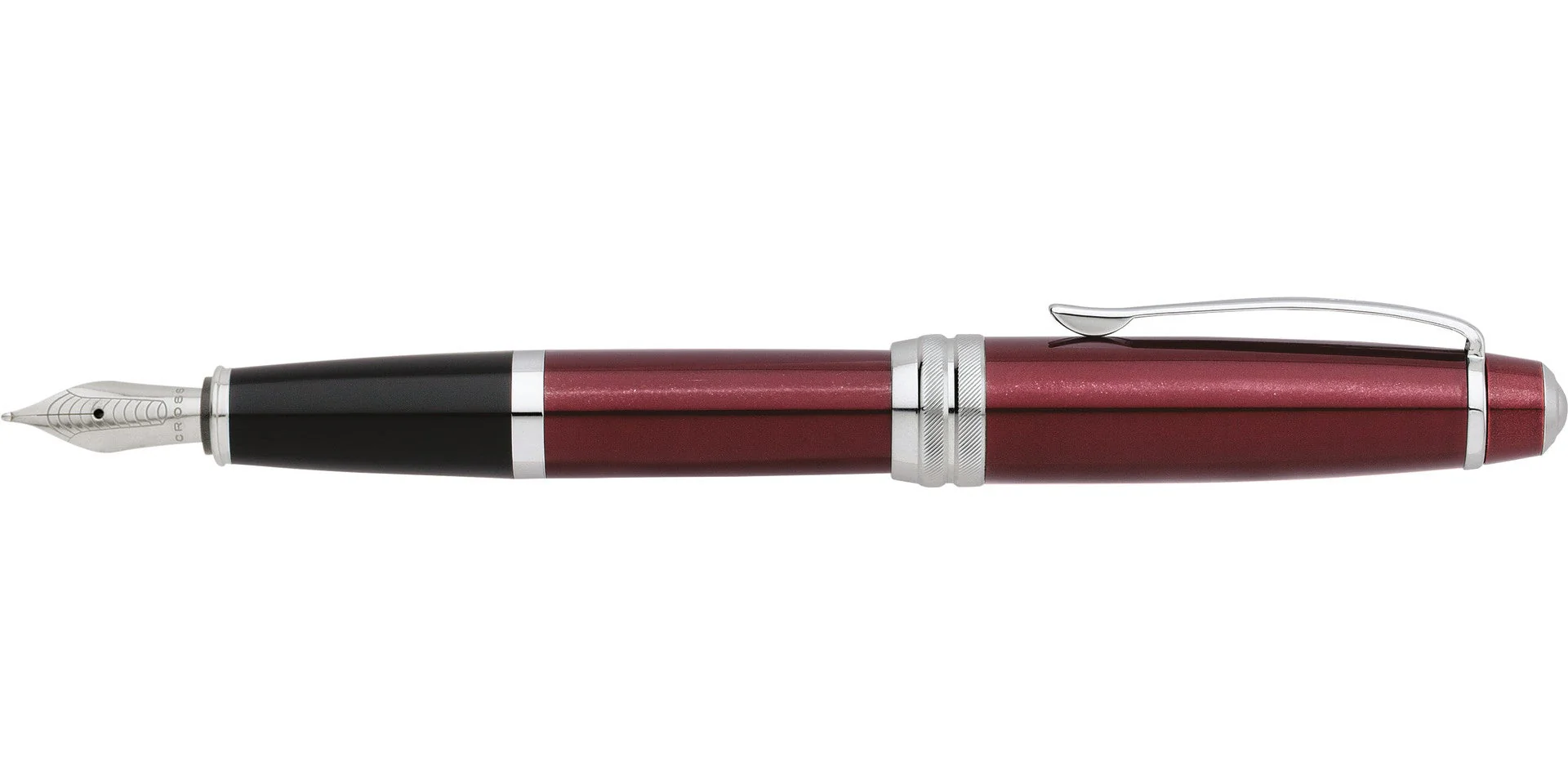 Bailey™ Red Lacquer Stainless Steel Medium Nib Fountain Pen - Image 4