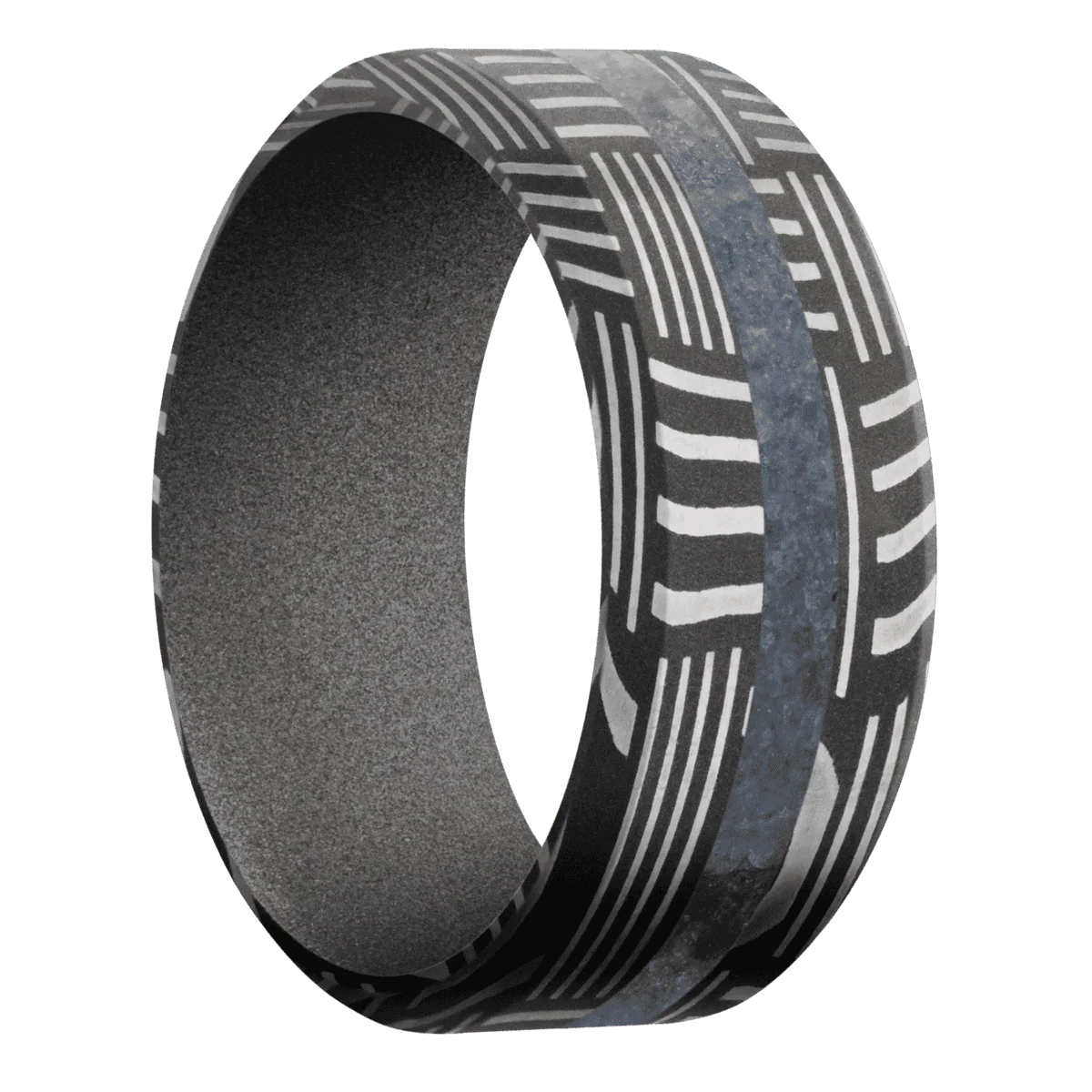 Basketweave + Acid Finish + Gun Metal Grey