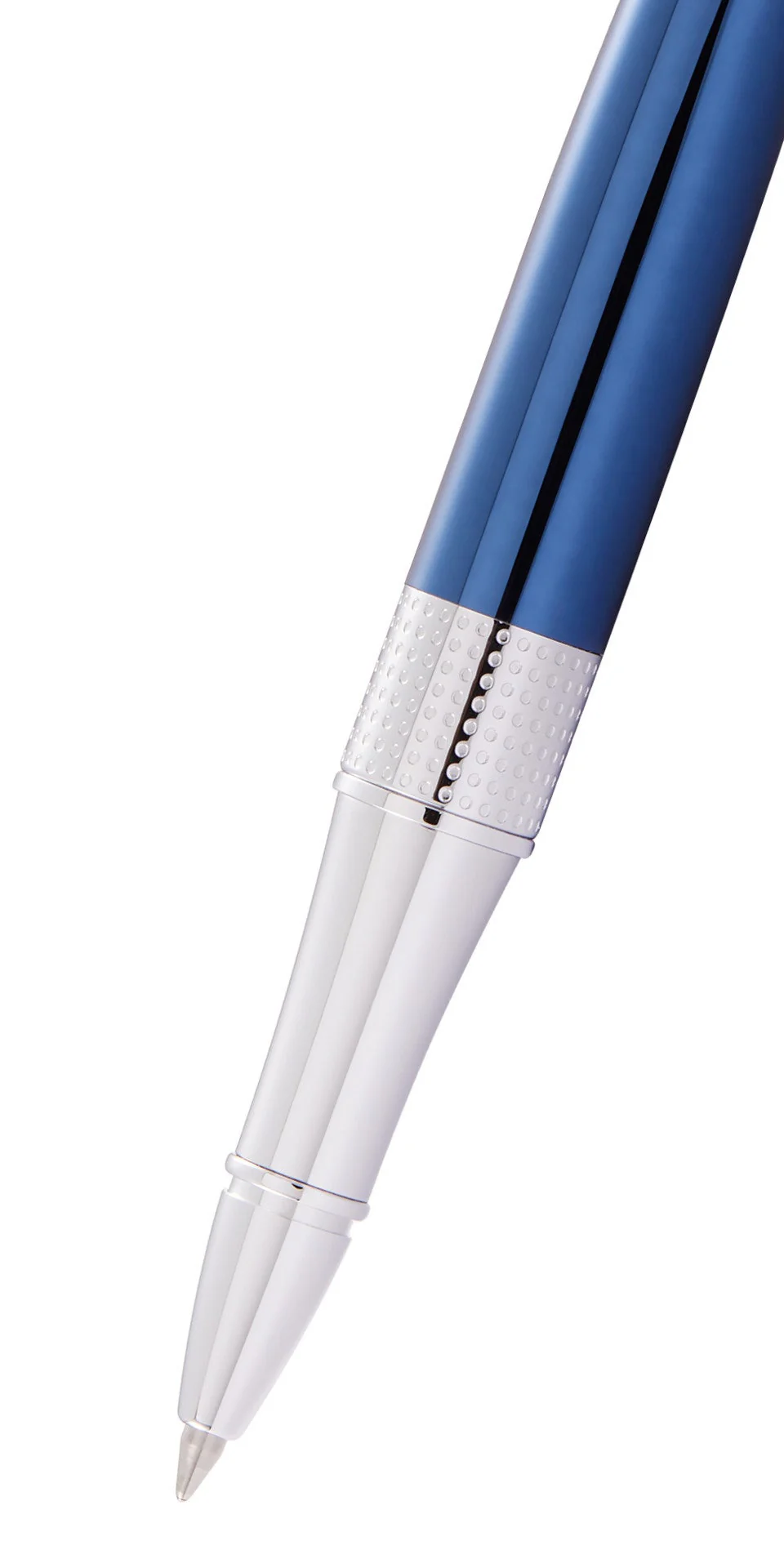 Beverly Translucent Cobalt Blue Lacquer Rollerball Pen - Image 2