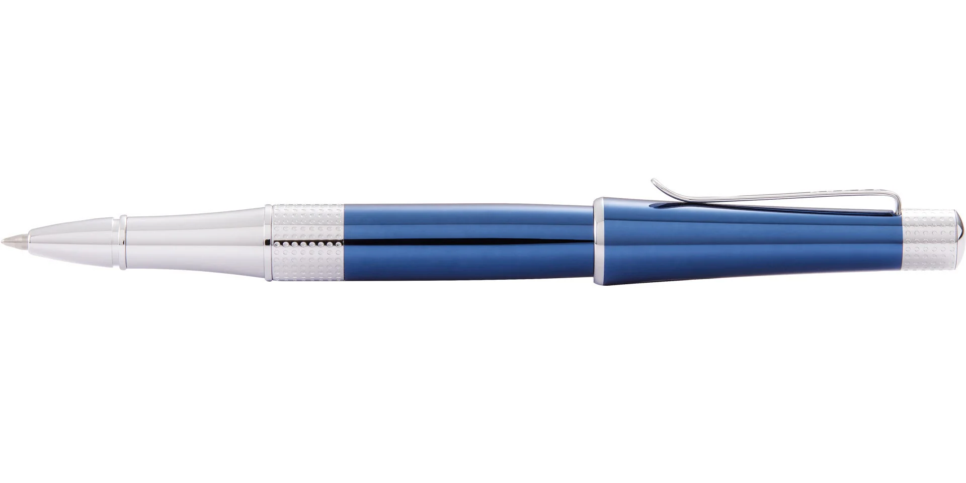 Beverly Translucent Cobalt Blue Lacquer Rollerball Pen - Image 4