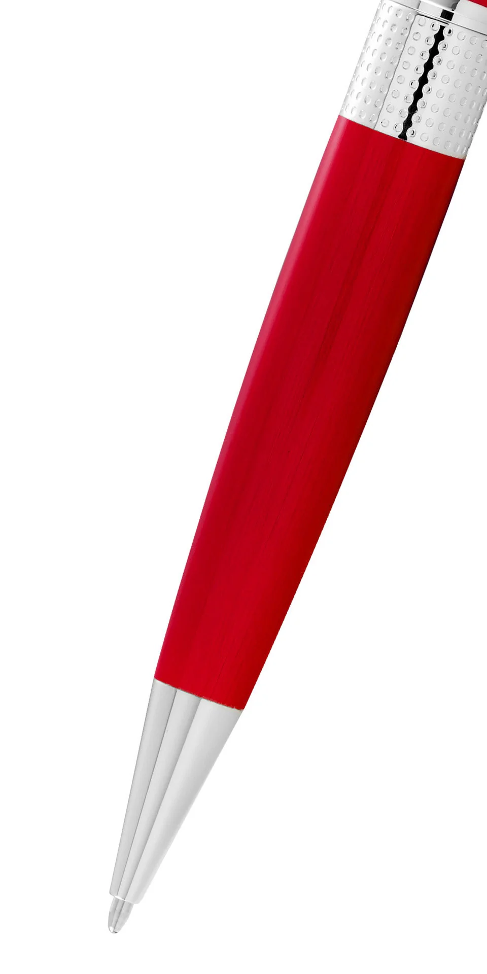 Beverly Translucent Red Lacquer Ballpoint Pen - Image 2