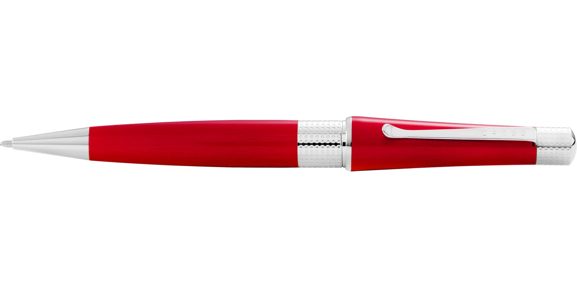 Beverly Translucent Red Lacquer Ballpoint Pen - Image 3