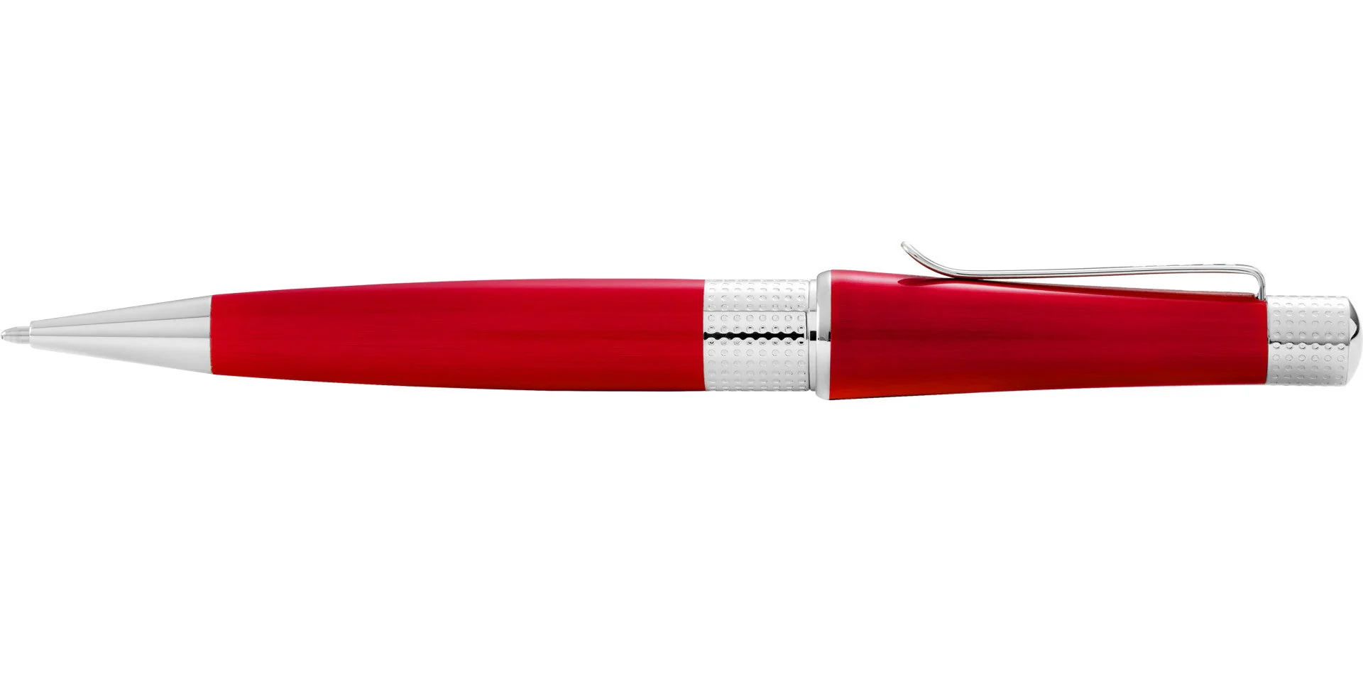 Beverly Translucent Red Lacquer Ballpoint Pen - Image 4