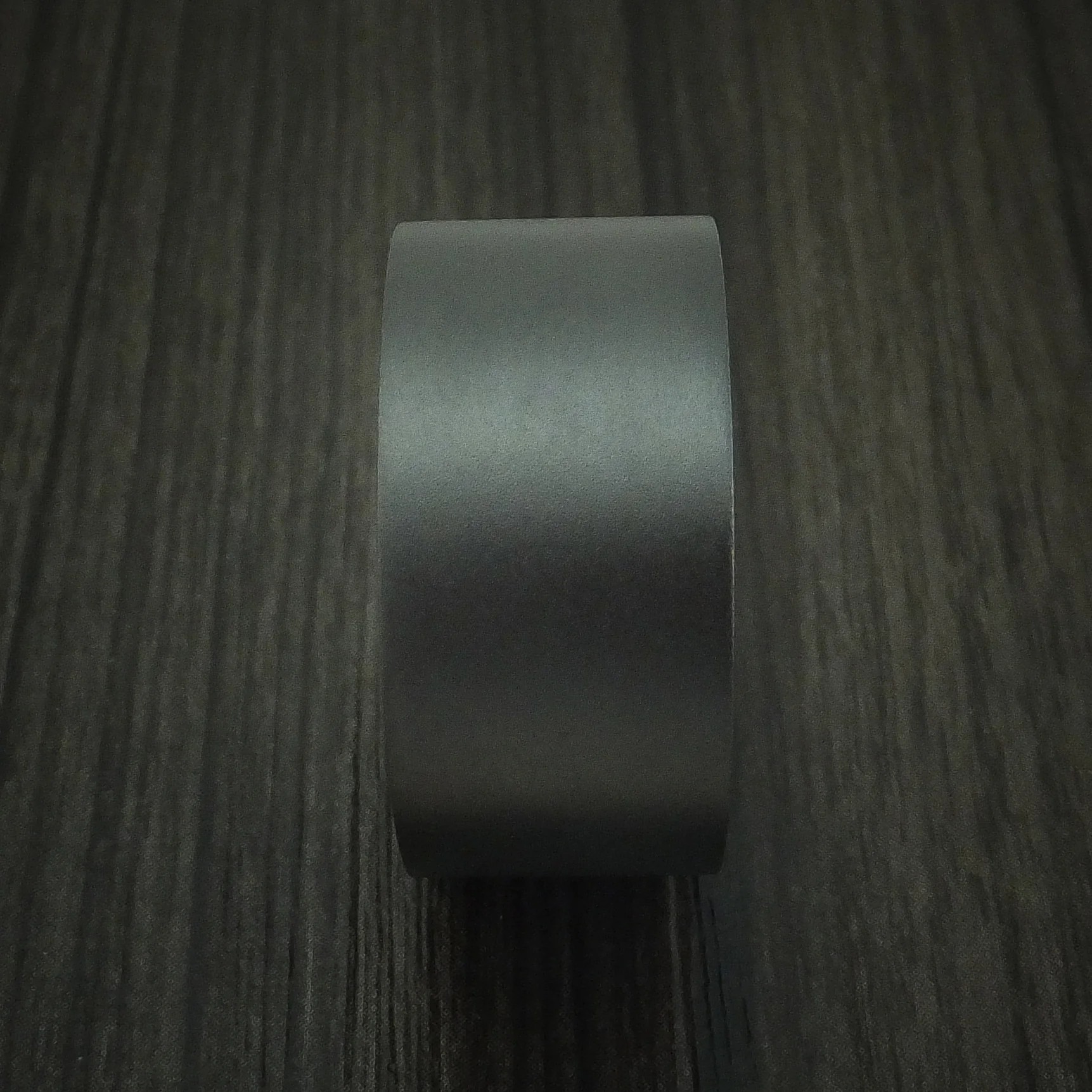 Black Zirconium and Walnut Wood Sleeve Men's Ring Custom Made - Image 3
