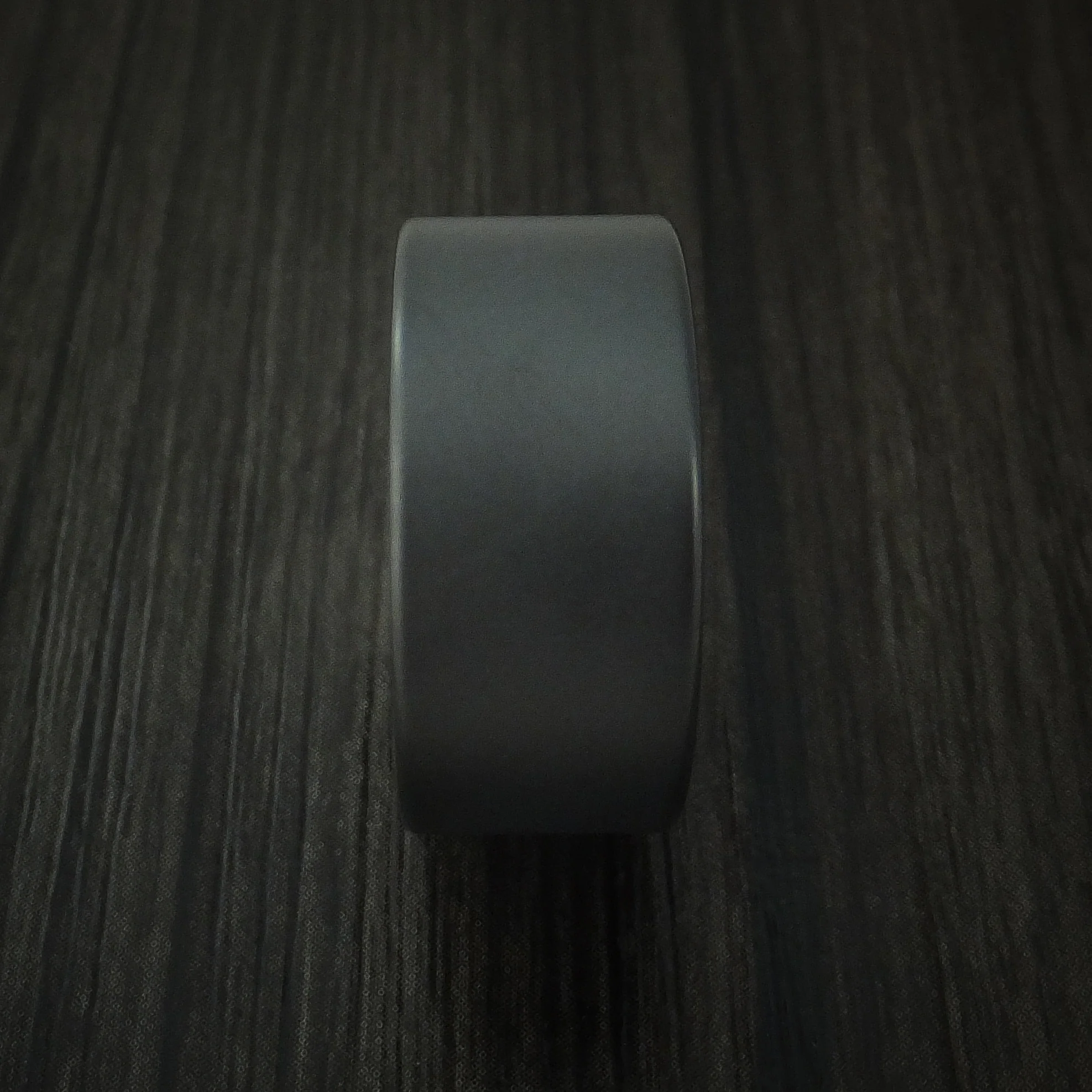 Black Zirconium Men's Ring Traditional Style Band - Image 3